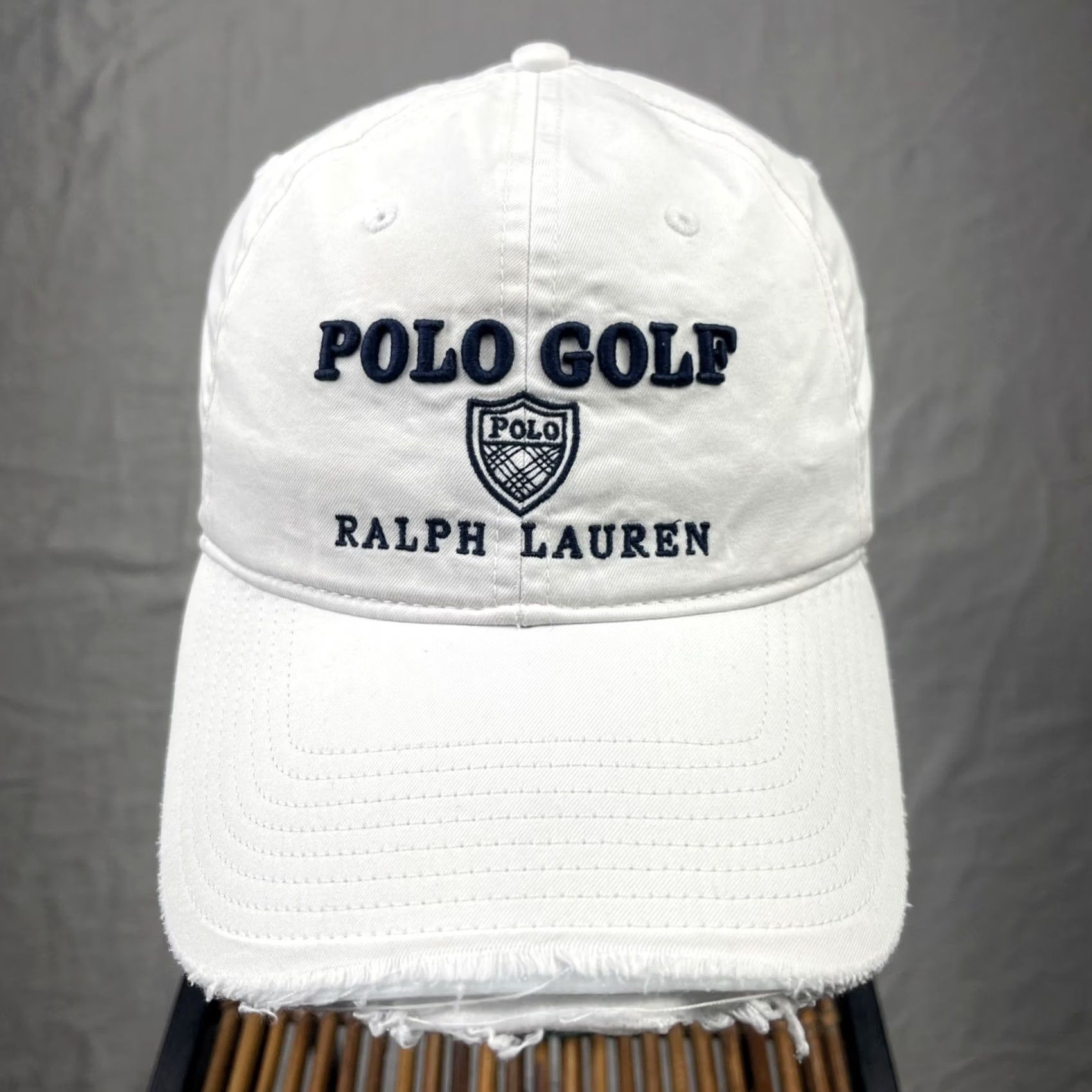 Polo Ralph Lauren Polo Ralph Lauren Hat Cap Mens Strap White Pelican Hill Golf Club Distressed Cap Size US M / EU 48-50 / 2 - 3 Thumbnail