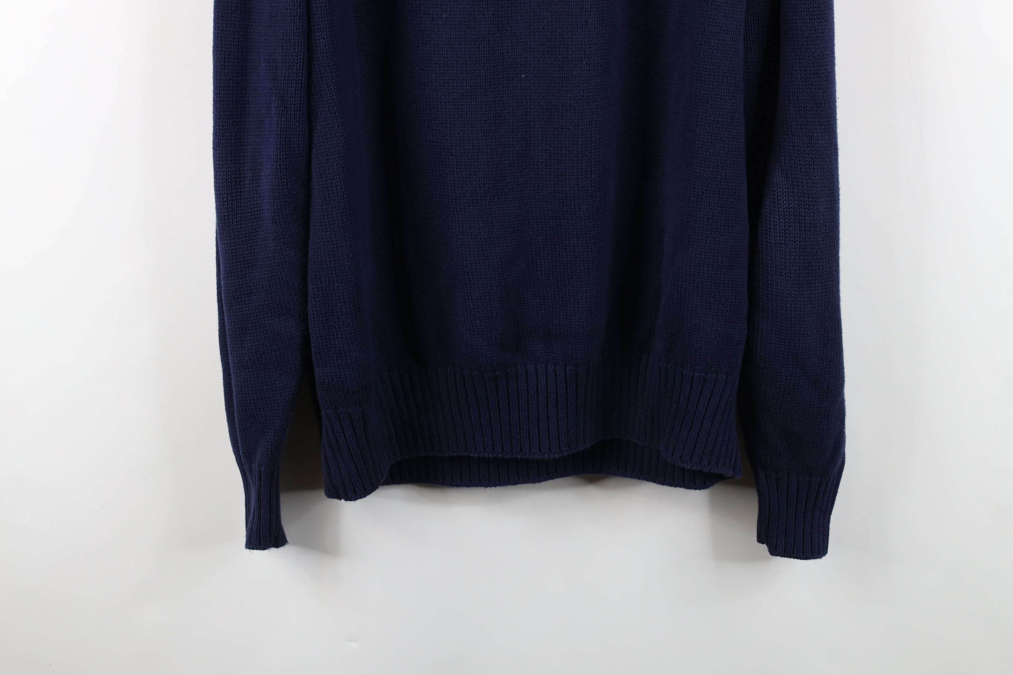 Lands' End Vintage 90s Lands End Blank Cotton Knit Crewneck Sweater USA Size US XL / EU 56 / 4 - 12 Thumbnail