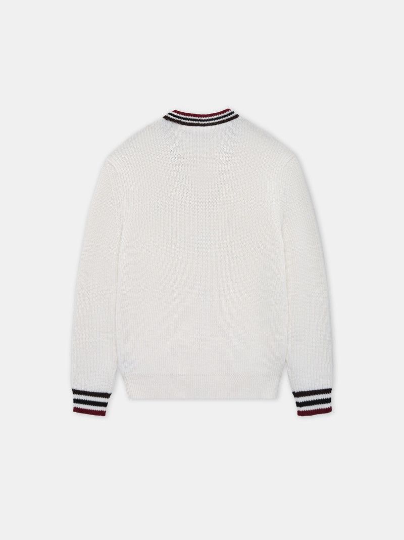 Amiri oc11z0126 MA Cardigan in White Size M / US 6-8 / IT 42-44 - 2 Thumbnail