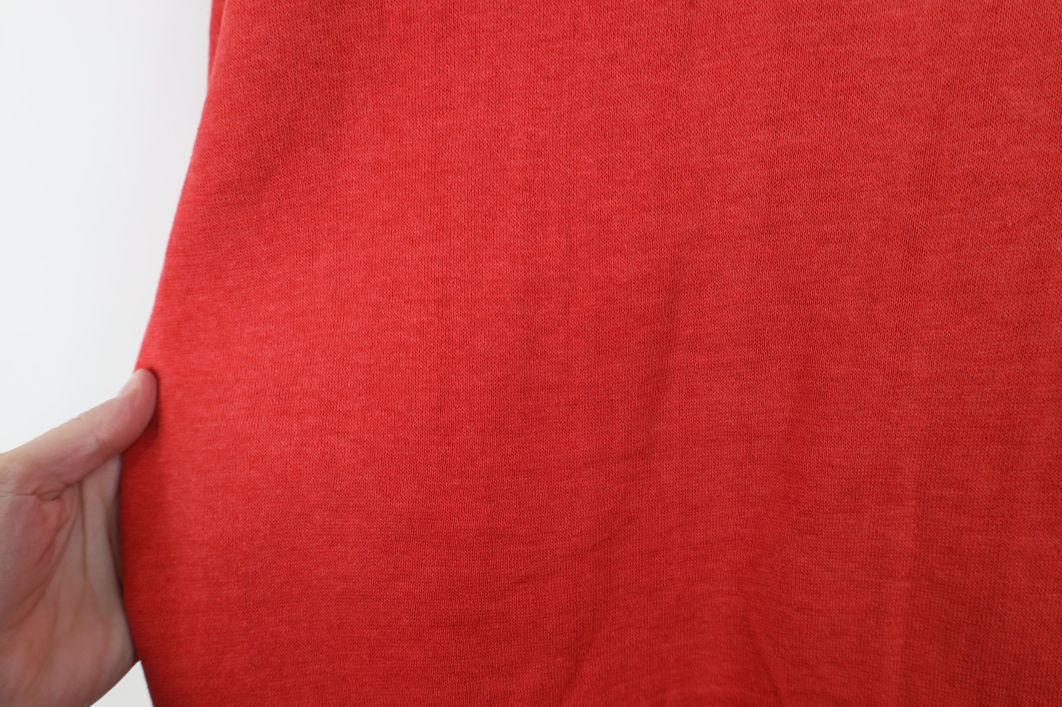 Vintage Vintage 70s Streetwear Boxy Fit Crewneck Sweatshirt Red USA Size US XL / EU 56 / 4 - 5 Thumbnail