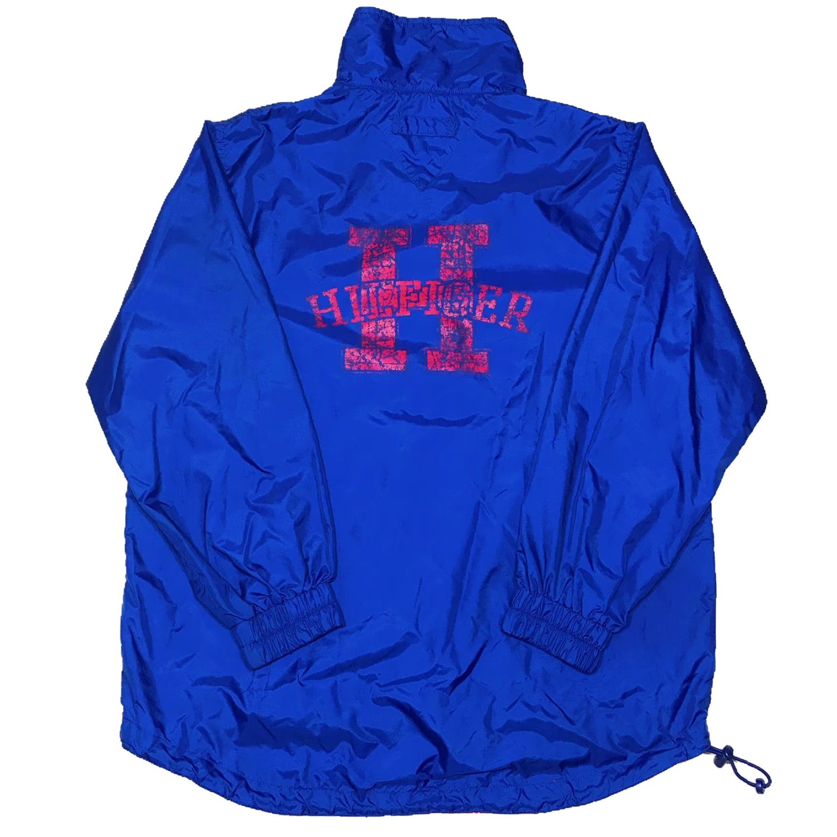 Tommy Hilfiger VINTAGE Tommy Hilfiger Windbreaker Jacket Mens Medium Blue Nylon Zip Full Lightweight Autumn Spring Winter Summer Hiking Walking Golf Size US M / EU 48-50 / 2 - 4 Thumbnail