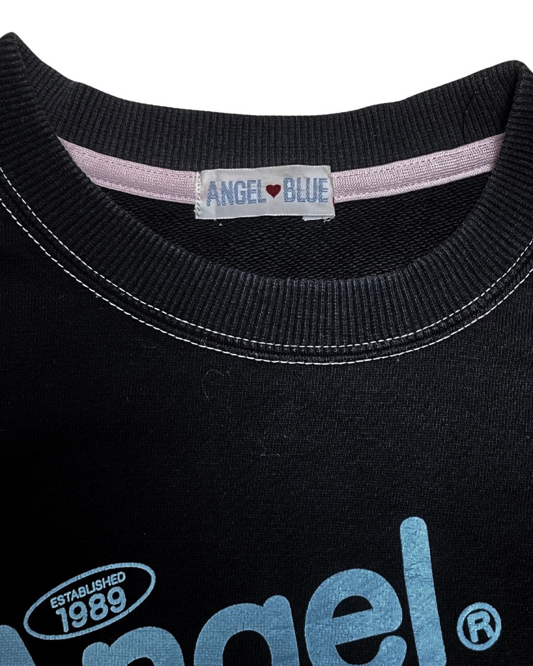 Angel Blue Angel Blue Angel Smile Graphic Sweatshirt – Black Size M / US 6-8 / IT 42-44 - 5 Thumbnail