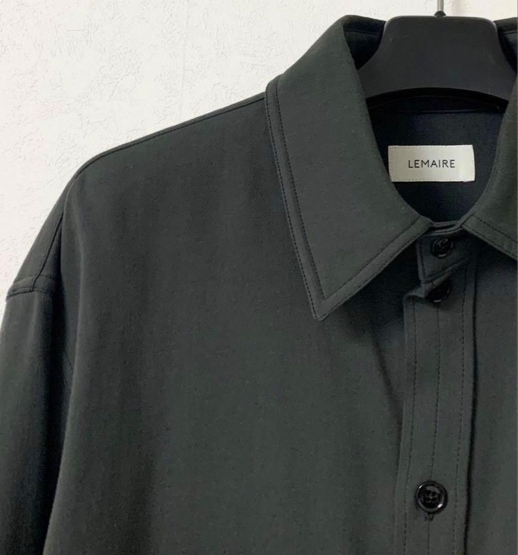 Lemaire LEMAIRE 22AW Rayon Drape Shirt Charcoal Gray 44 Size US S / EU 44-46 / 1 - 4 Thumbnail