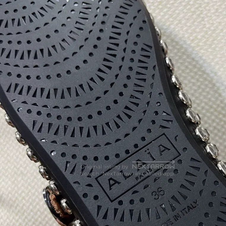 Alaia Alaia Women's Crystal Accented Ballet Flat Shoes. Size US 5.5 / IT 35.5 - 6 Thumbnail