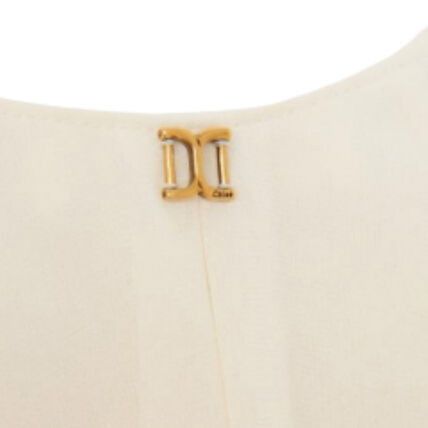 Chloe o1loc1c11025 Pristine Blouse in White Size L / US 10 / IT 46 - 3 Thumbnail
