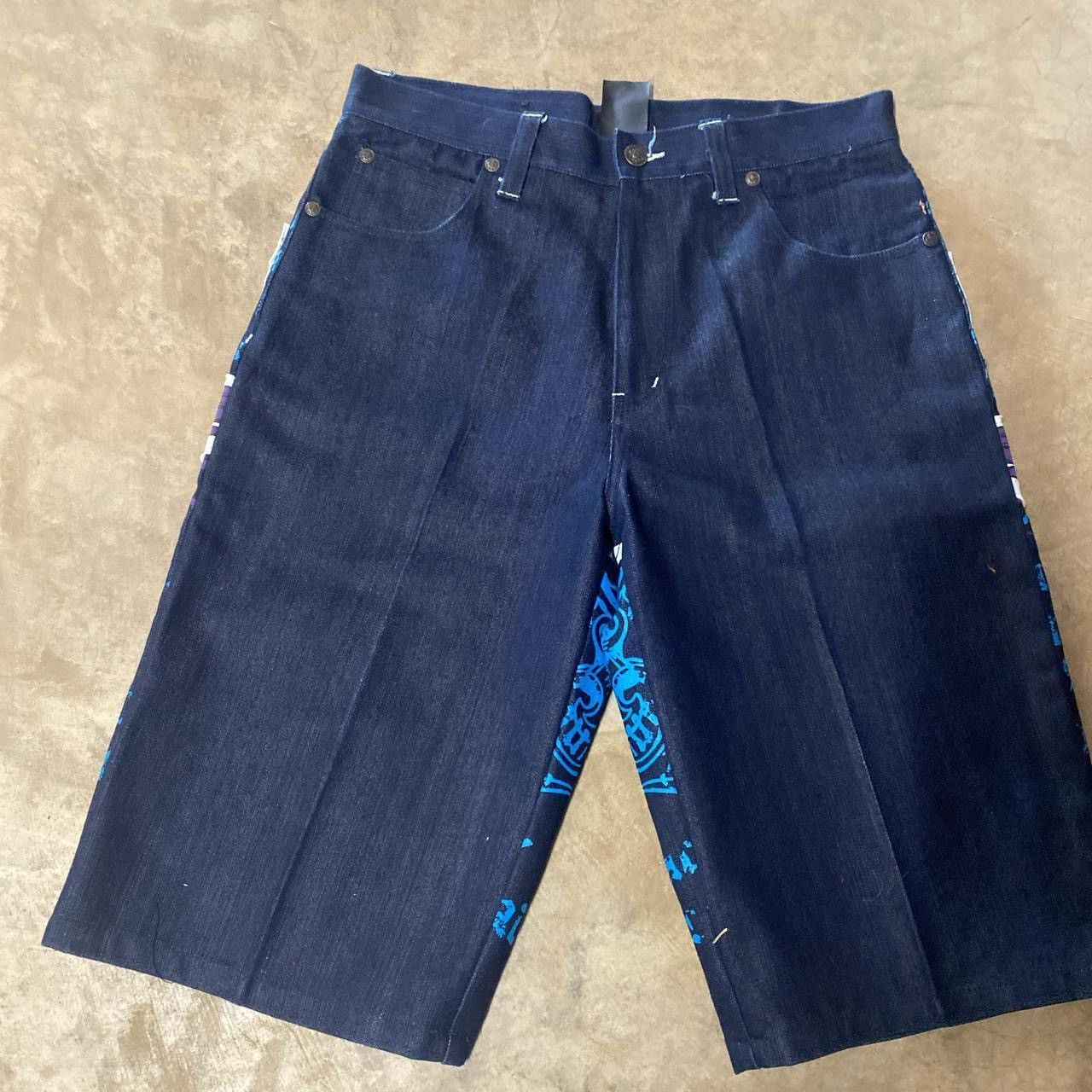 Affliction × Vintage Raw Blue Shorts Size US 34 / EU 50 - 4 Thumbnail