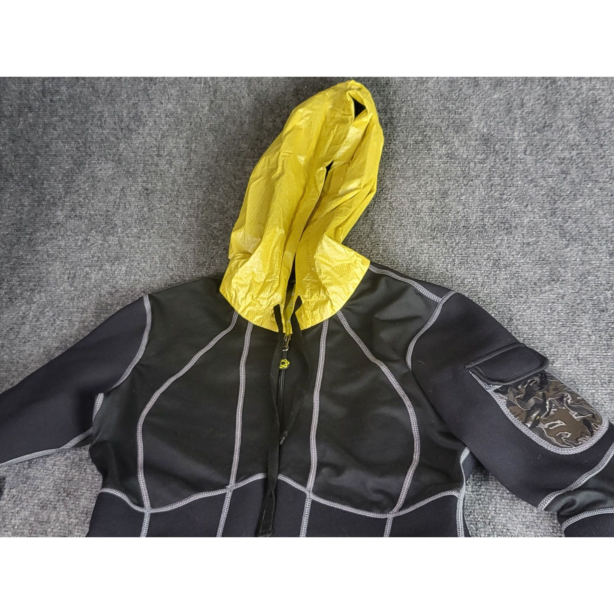 Other Zaggora Hooded Body Blazer Jacket Women Sz L Black Yellow Ac Size L / US 10 / IT 46 - 4 Thumbnail