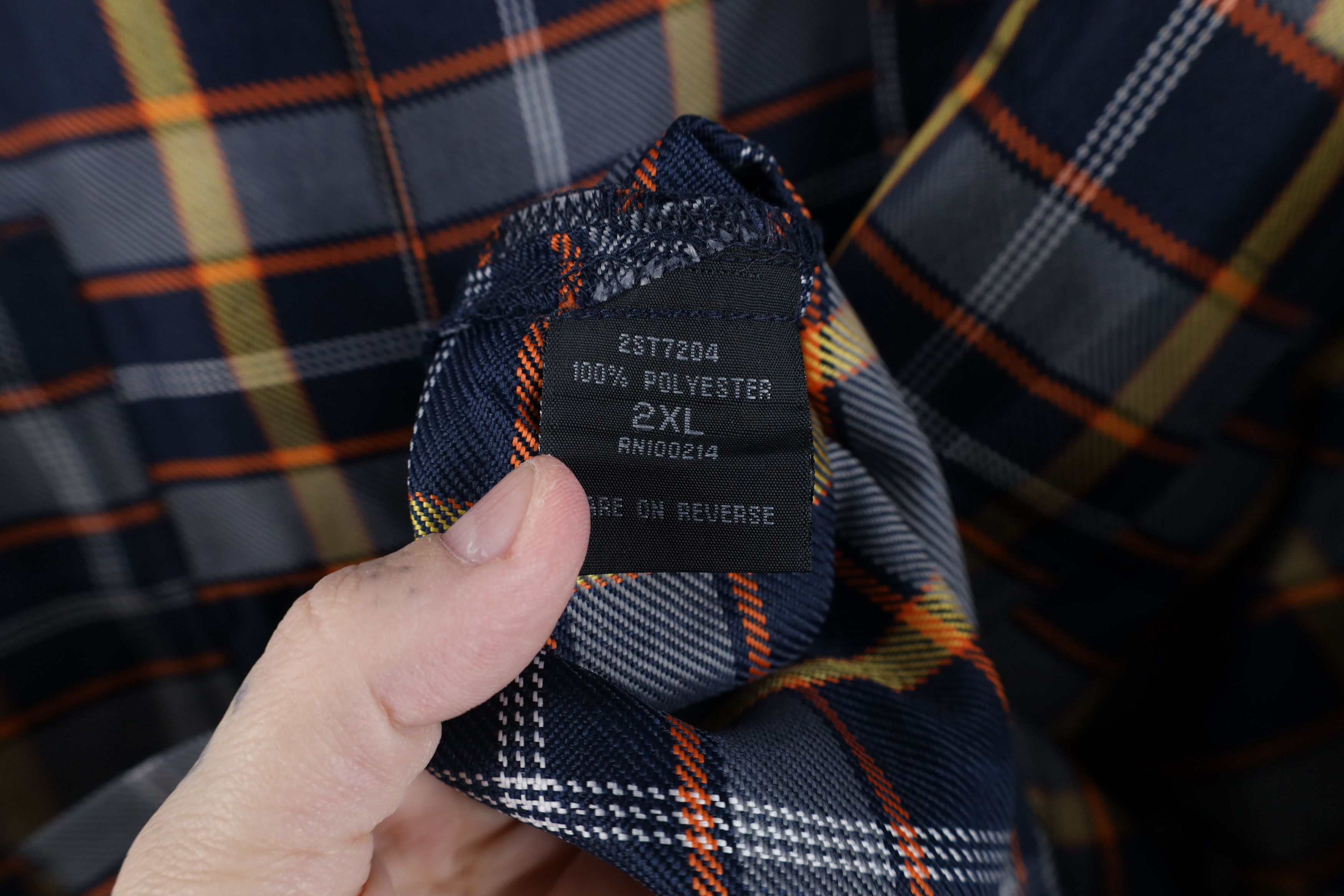 Vintage Deadstock Vintage Y2K Streetwear Baggy Button Shirt Plaid Size US XXL / EU 58 / 5 - 12 Thumbnail