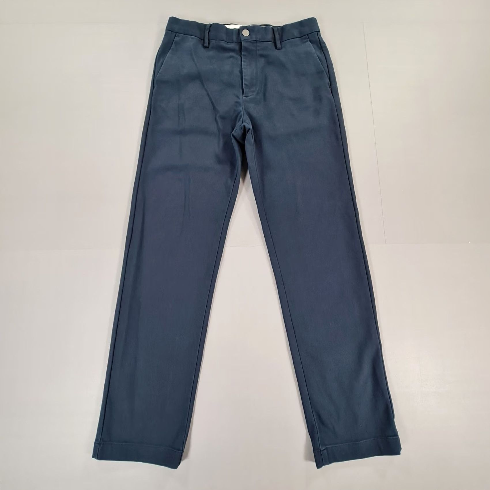 Vintage Spoke Mens Chino Trousers Navy Blue W30 L29 Build C Pants Stretch Cotton Size US 30 / EU 46 - 2 Thumbnail