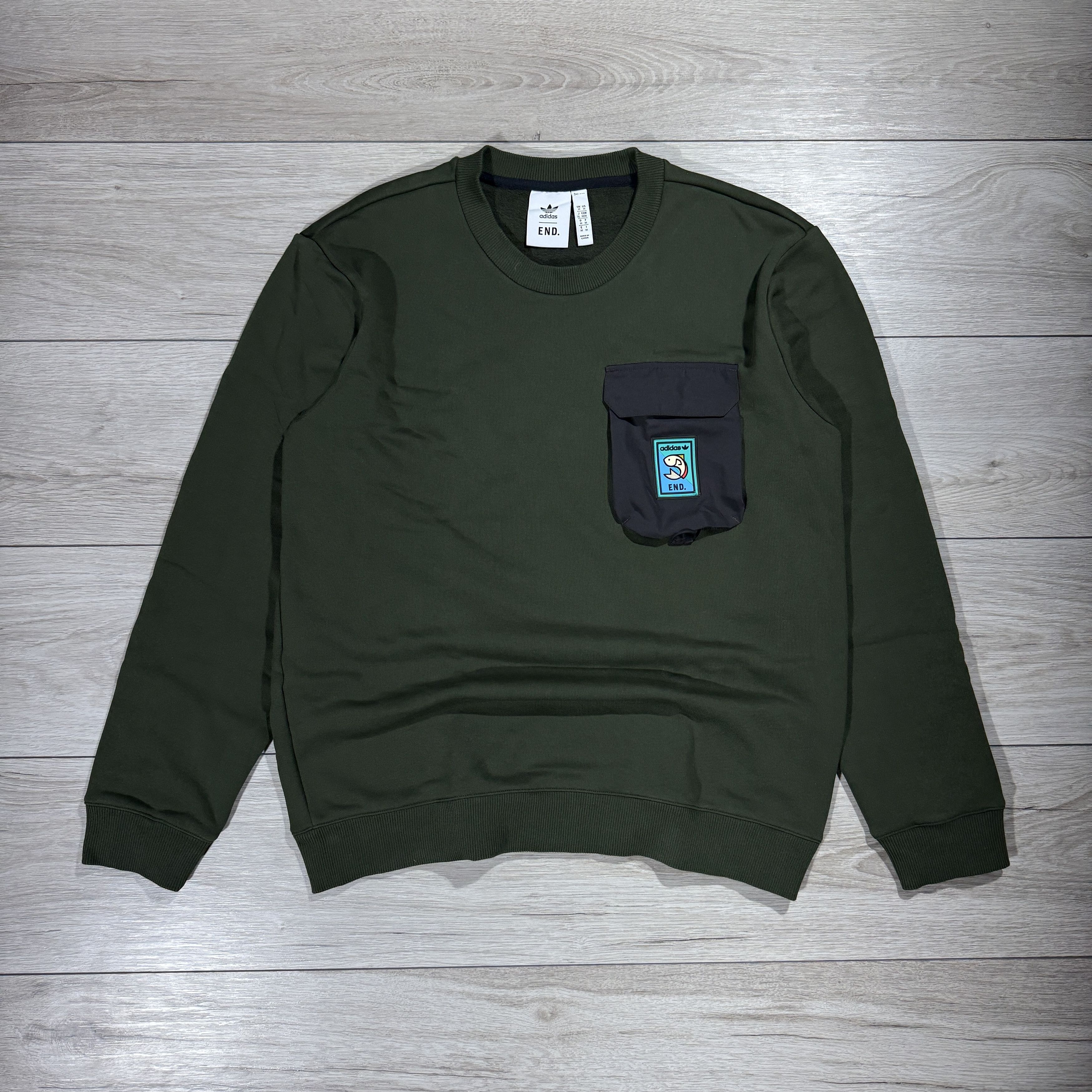 Adidas × END. Adidas x END. Khaki Utility Pocket Sweatshirt Size M Size US M / EU 48-50 / 2 - 1 Thumbnail