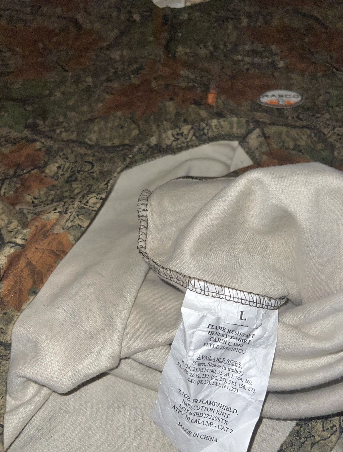 Other RASCO CAMO HENLEY (FR) Size US L / EU 52-54 / 3 - 11 Thumbnail