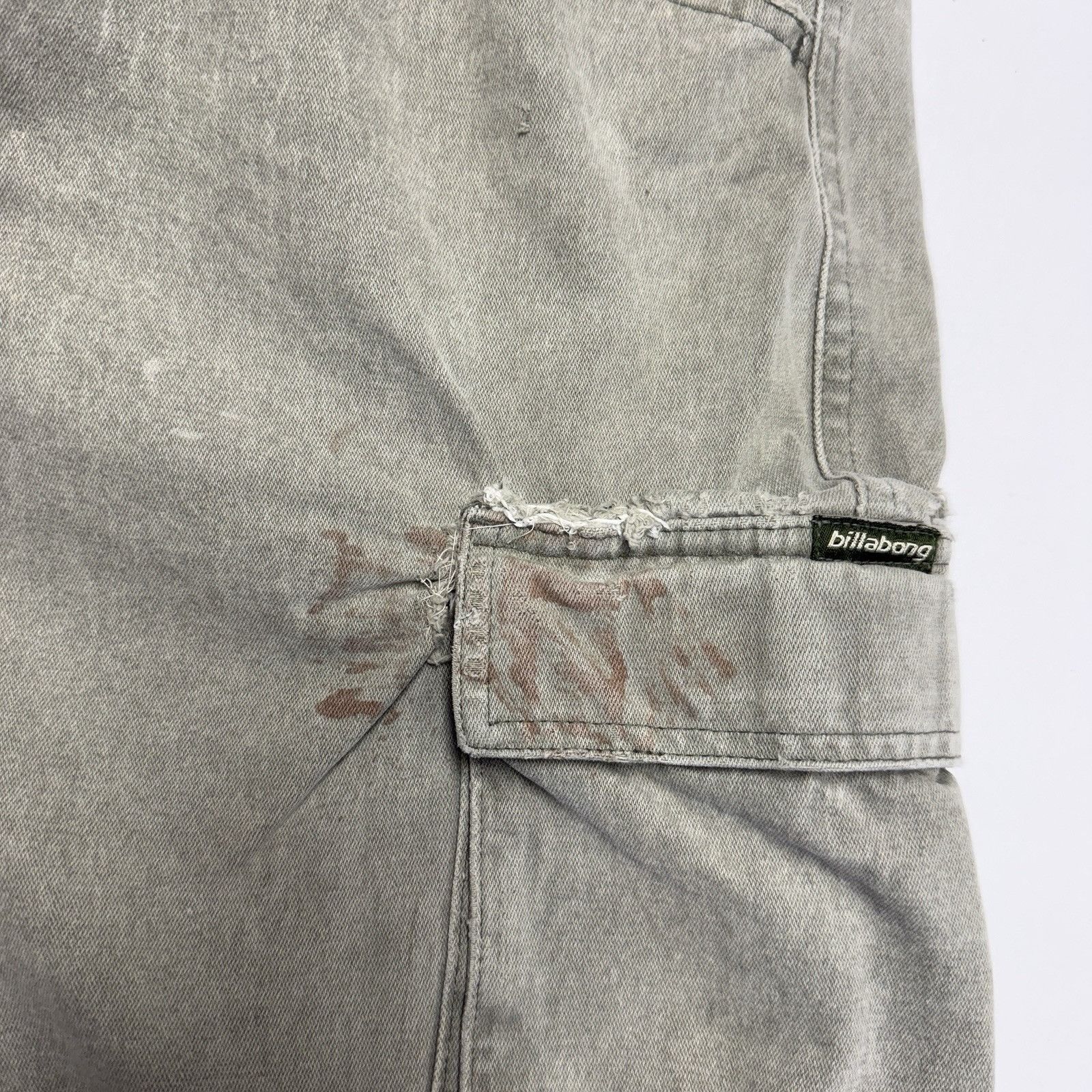 Billabong Vintage 90s Billabong Baggy Cargo Pants Mens 32 (30x30.5) Gr Size US 32 / EU 48 - 6 Thumbnail