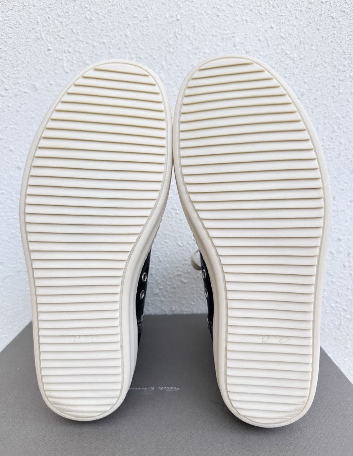Rick Owens Rick Owens Mainline Black & White Leather High-Top Size US 9.5 / EU 42-43 - 6 Thumbnail