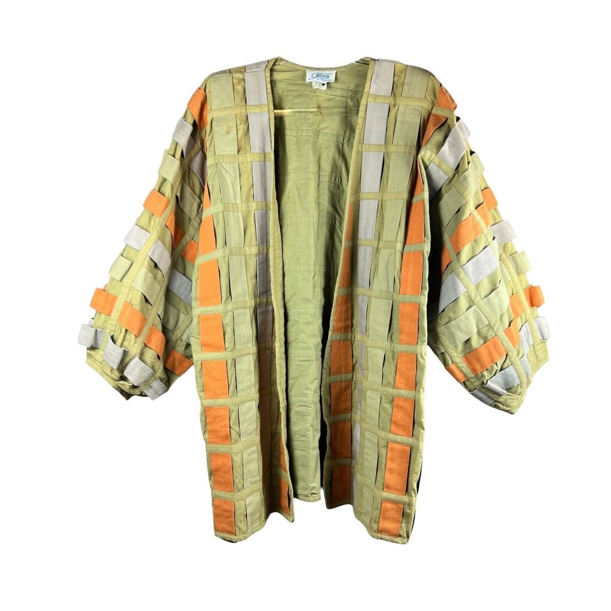 Vintage Vintage Frivole Nicole Roberts Patchwork Open Front Jacket Size ONE SIZE - 2 Thumbnail