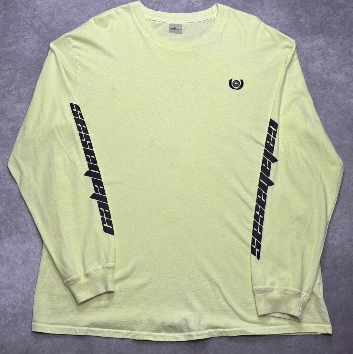 Yeezy Yeezy Calabasas Long Sleeves Tee Frozen Yellow | Grailed