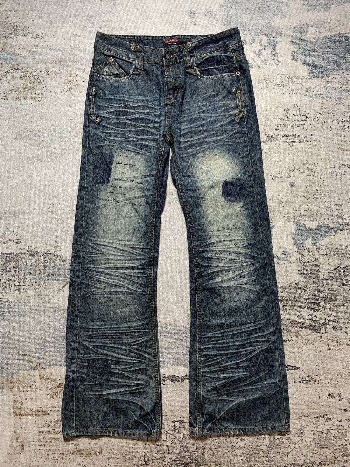 If Six Was Nine 💥BINDING OFFER💥Flared Jeans Lavine Distressed Denim Low Rise Size US 30 / EU 46 - 1 Thumbnail