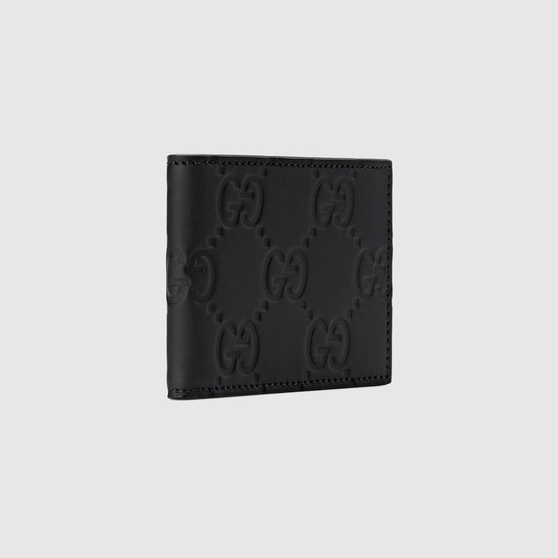 Gucci oc11z1225 Size: OS / GG Rubber Effect Bi Fold Wallet Black Size ONE SIZE - 5 Thumbnail