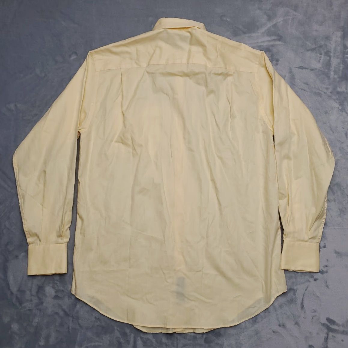 Nautica Nautica Shirt Mens 15.5 Yellow 100% Cotton Long Sleeve Button-Up Classic Dress Casual Business Grand? Size 42R - 6 Thumbnail