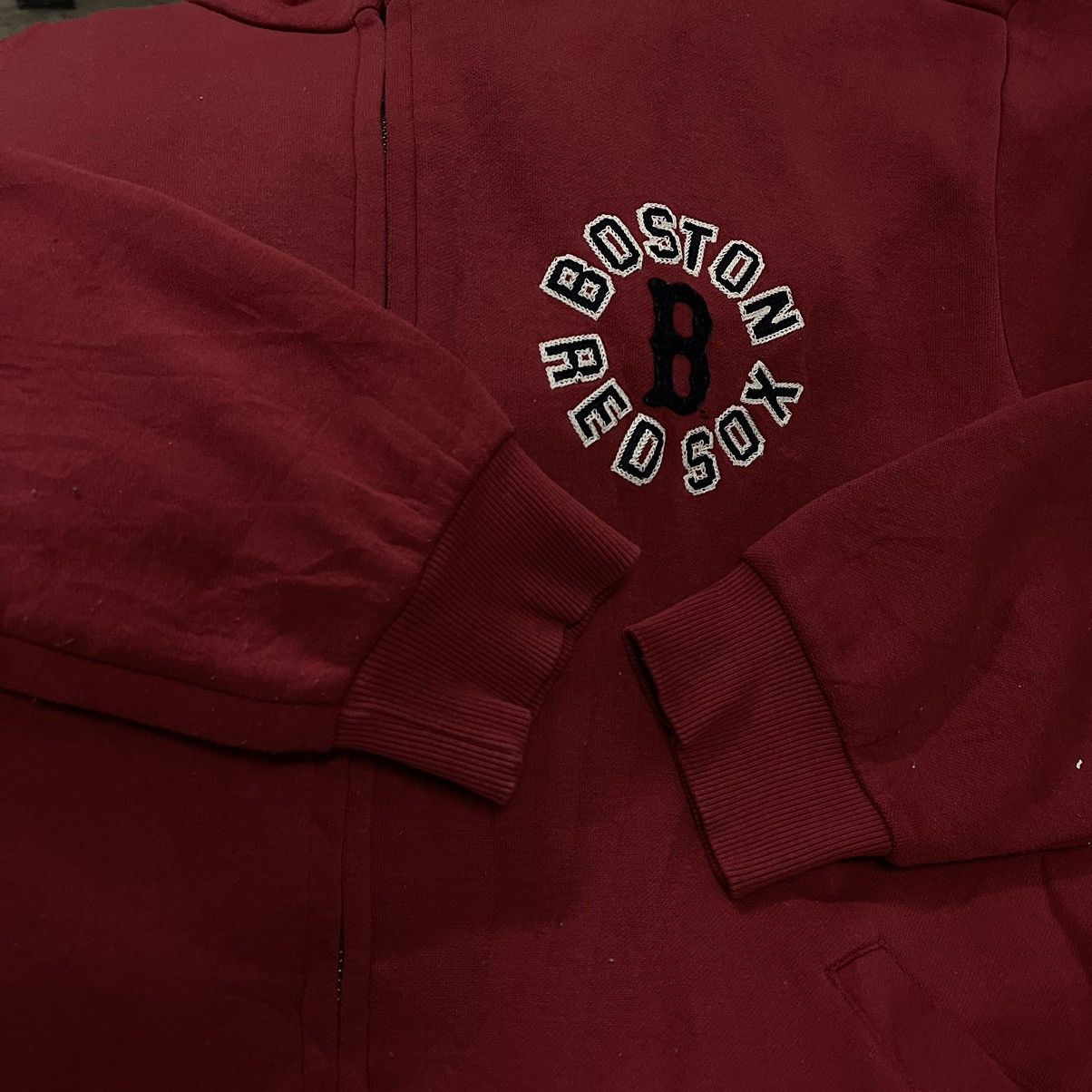 MLB Vintage boston red sox MLB zipper sweater Size US XL / EU 56 / 4 - 3 Thumbnail