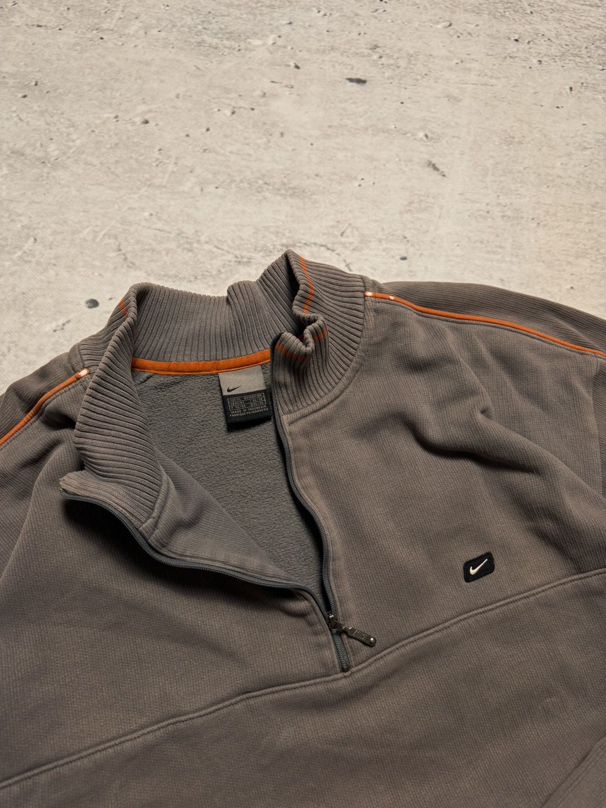 Nike × Vintage NIKE 1/3 zip VINTAGE BASIX LOGO OVERSIZE BOXY SWEATSHIRT Size US XL / EU 56 / 4 - 7 Thumbnail