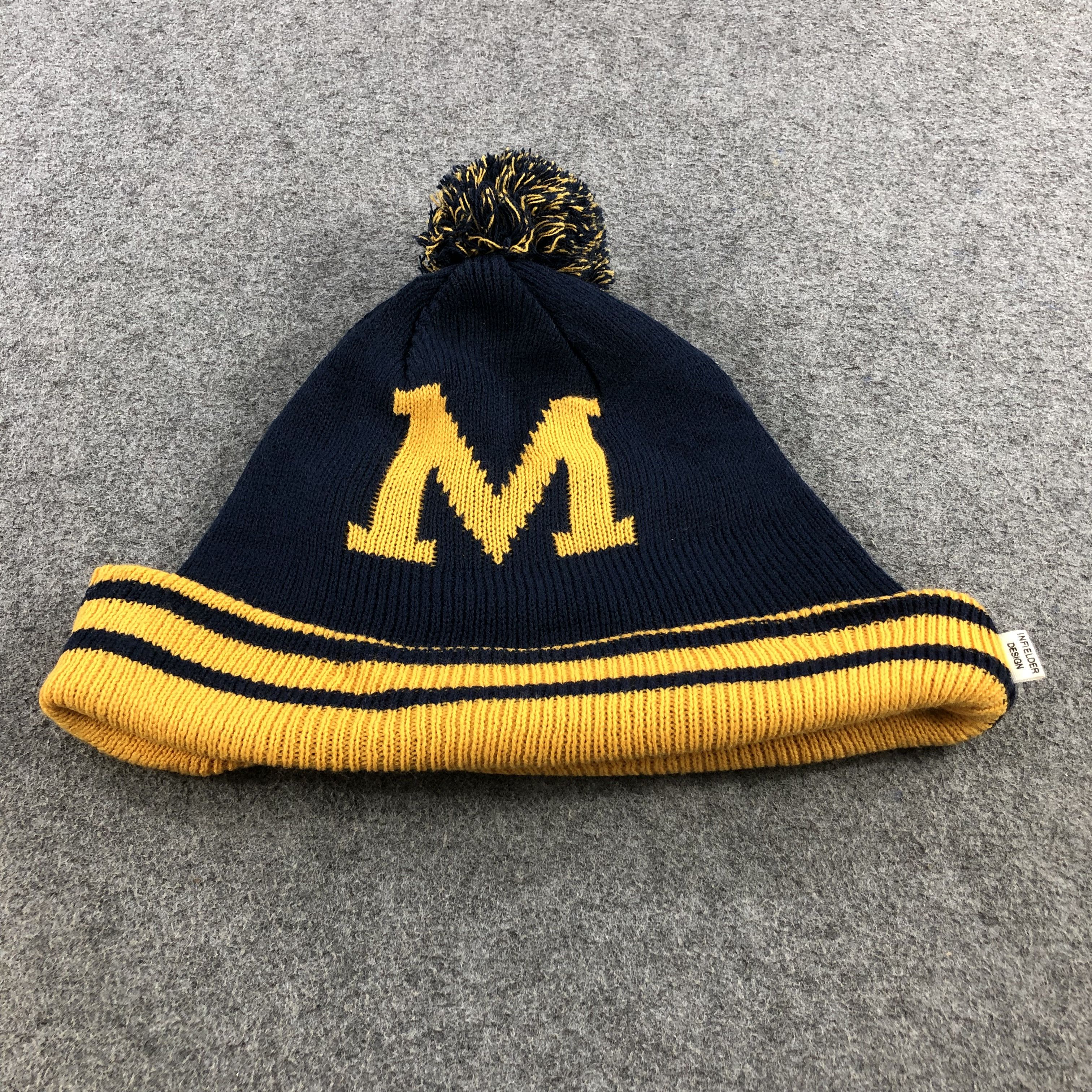Vintage Infielder Design Bobble Slouchy Beanie Snowcap Snow Hat B148 Size ONE SIZE - 3 Thumbnail