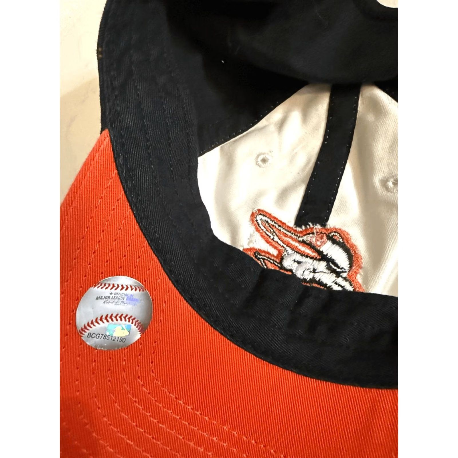 47 47 Brand Orioles MLB Adjustable Baseball Hat OSFA Mens Black Orange Multicolor Cap Size ONE SIZE - 6 Thumbnail