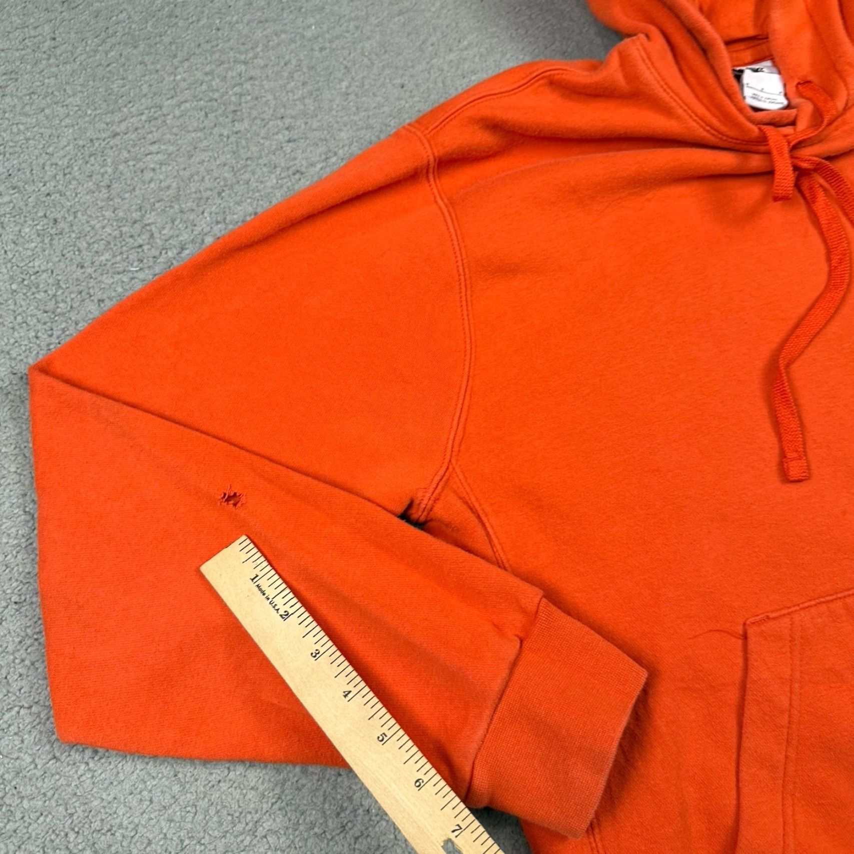 Nike Nike Sweatshirt Hoodie Adult Medium Orange Embroidered Distressed Swoosh Men’s M Size US M / EU 48-50 / 2 - 6 Thumbnail