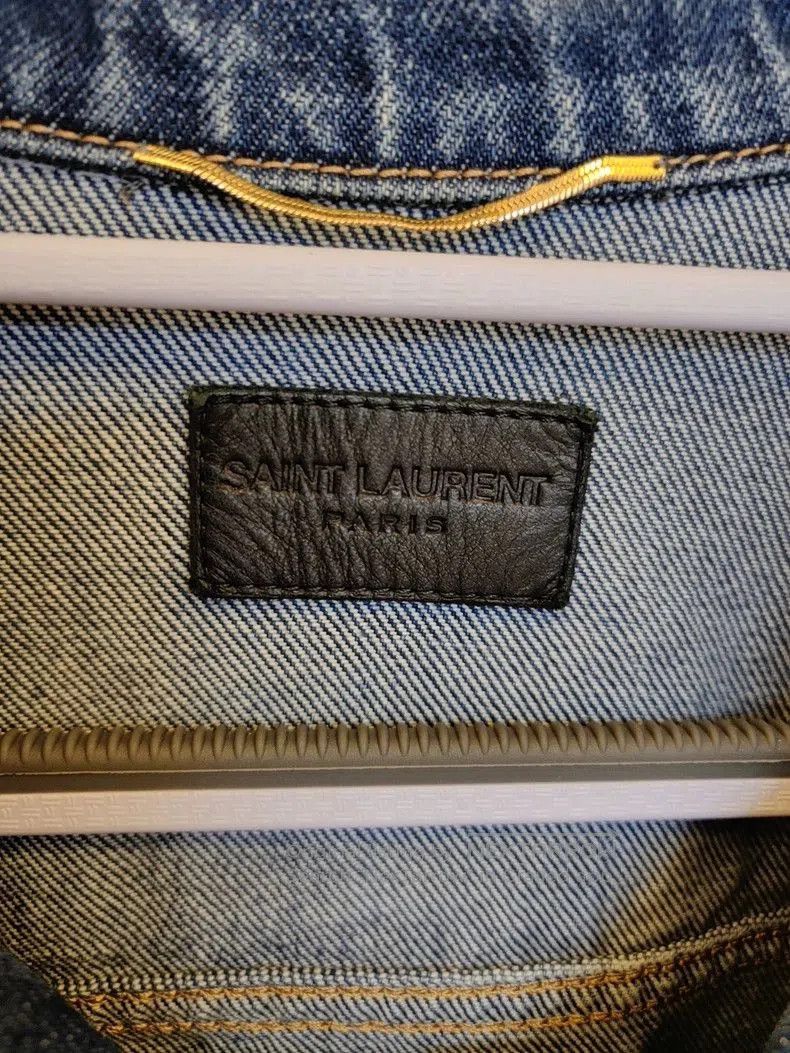 Yves Saint Laurent Saint Laurent Women's Denim Jacket. Size US S / EU 44-46 / 1 - 6 Thumbnail