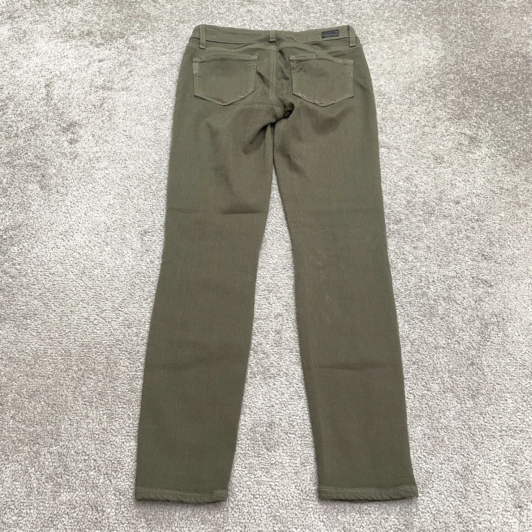 Paige Paige Verdugo Jeans Women 28 Olive Green Mid Rise Stretch Ankle 29x28 Size 28" / US 6 / IT 42 - 2 Thumbnail