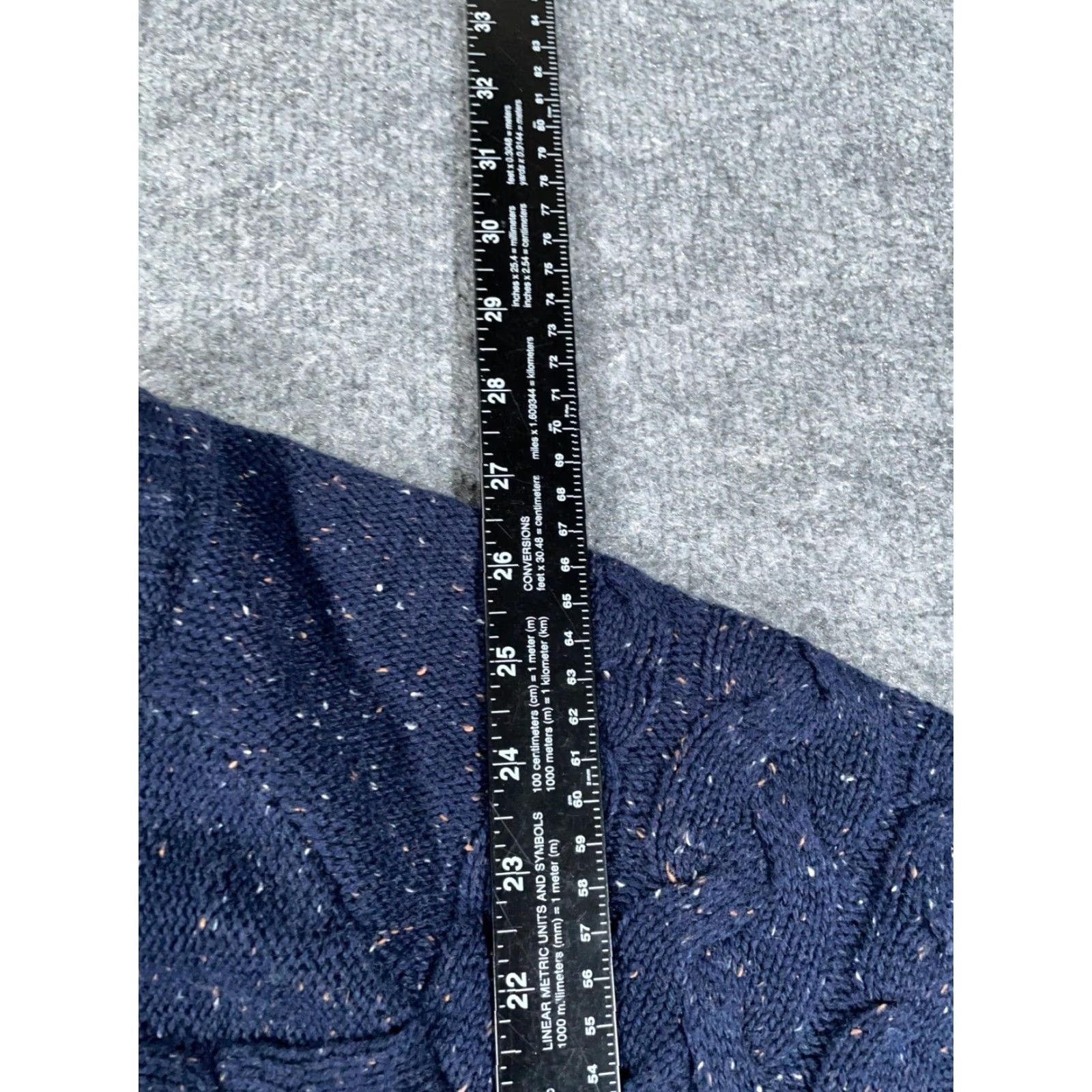 Haggar Haggar Sweater Adult 2XL Blue Cable Knit Crew Neck Cotton Heavyweight Preppy Classic Mens Size US XXL / EU 58 / 5 - 6 Thumbnail