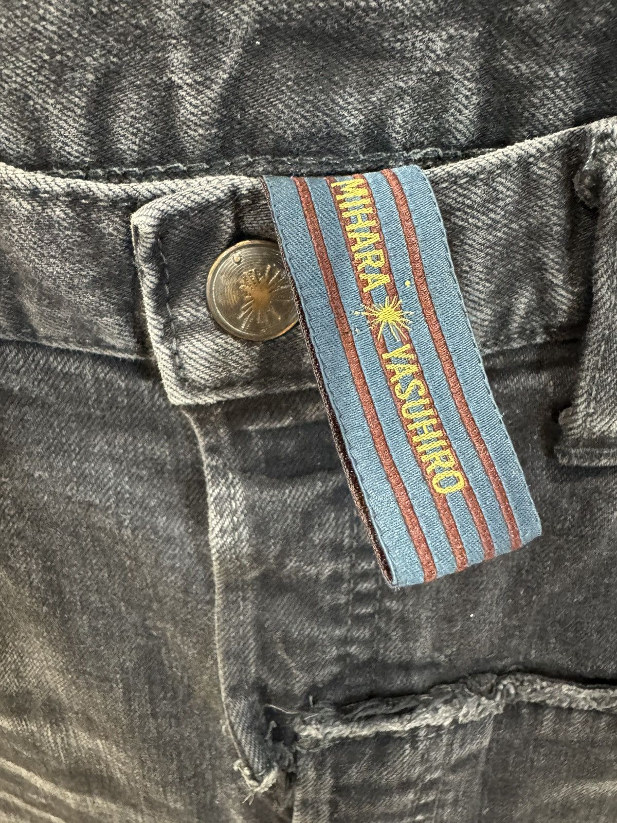 Maison MIHARA YASUHIRO Maison Mihara Yasuhiro slim / skinny black denim pants Size US 34 / EU 50 - 6 Thumbnail