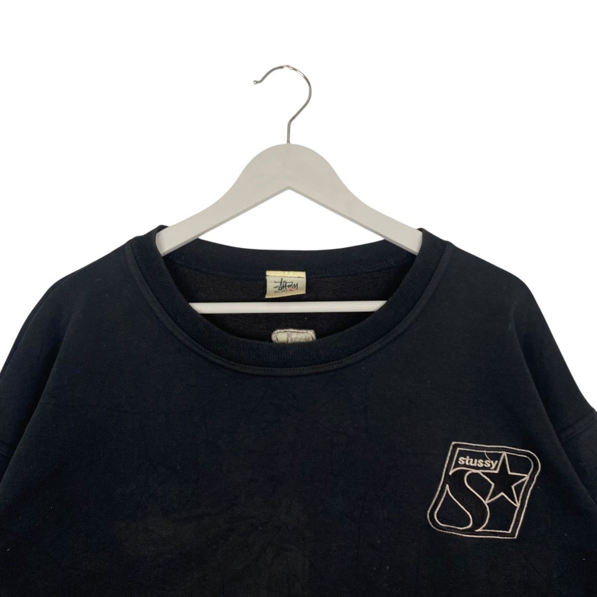 Other Vintage Stussy Embroidered Crewneck Sweatshirt Dark Gray Size US L / EU 52-54 / 3 - 9 Thumbnail