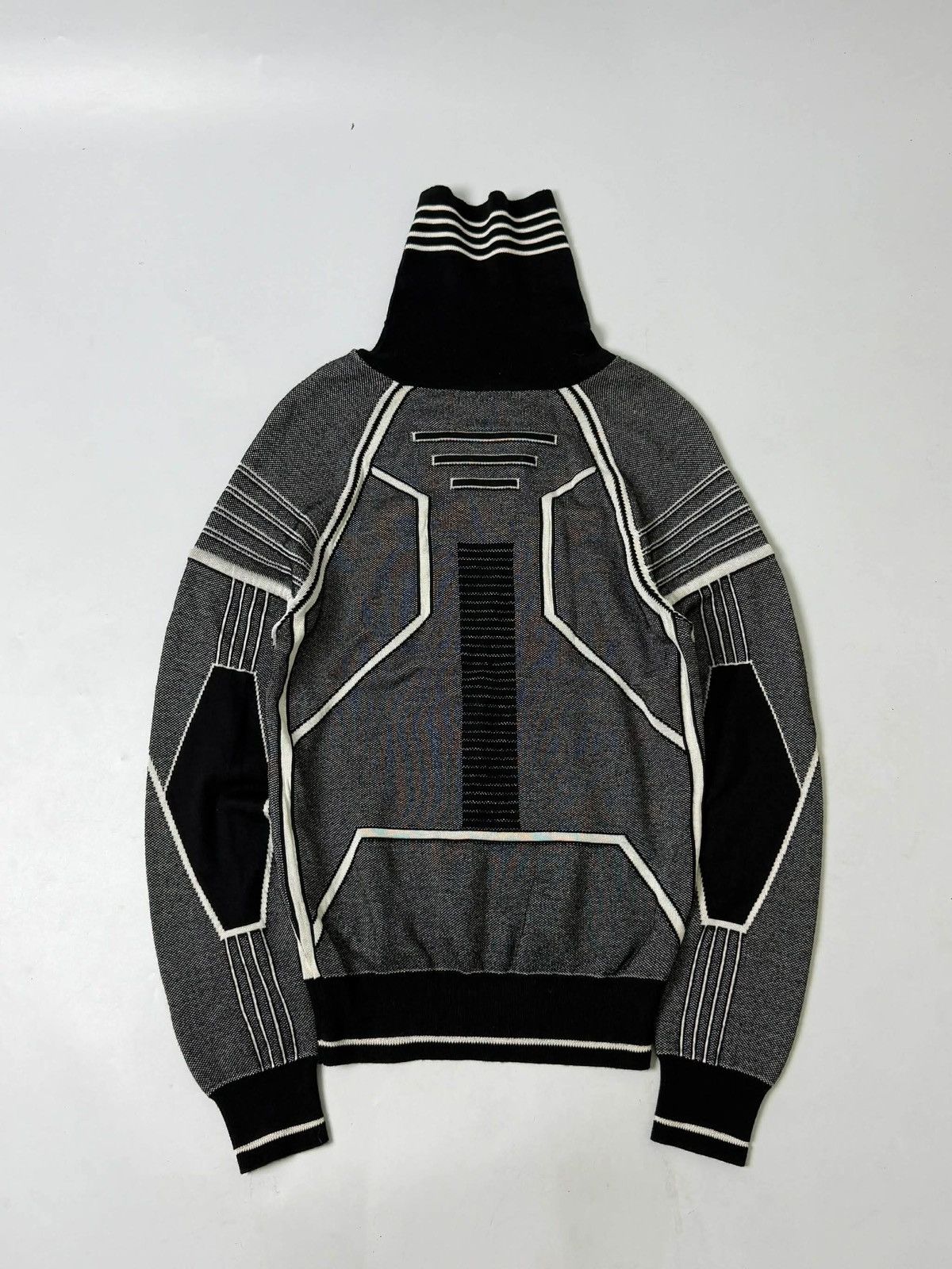 Dior Dior Homme x Hajime Sorayama FW19 Technical Knit Turtleneck Size US M / EU 48-50 / 2 - 2 Thumbnail
