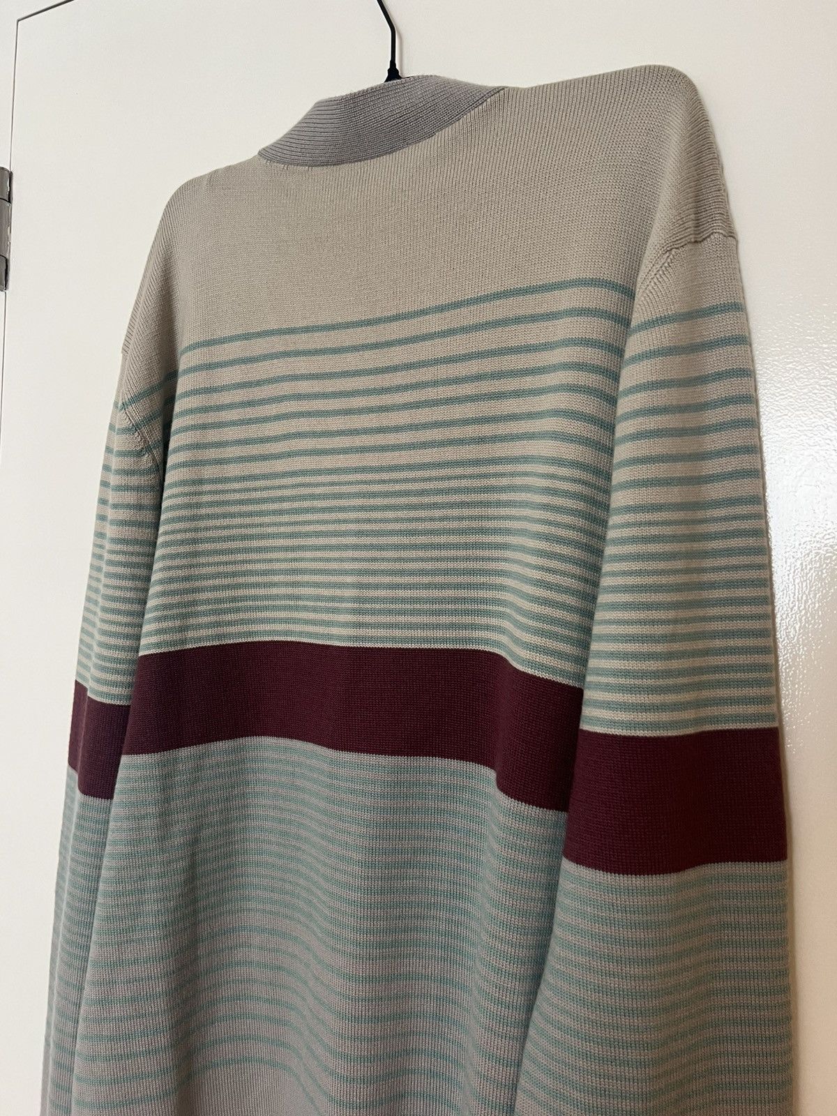 Missoni MISSONI Wool Striped Cardigan Multicolour Gray Large Jumper Size US L / EU 52-54 / 3 - 14 Thumbnail