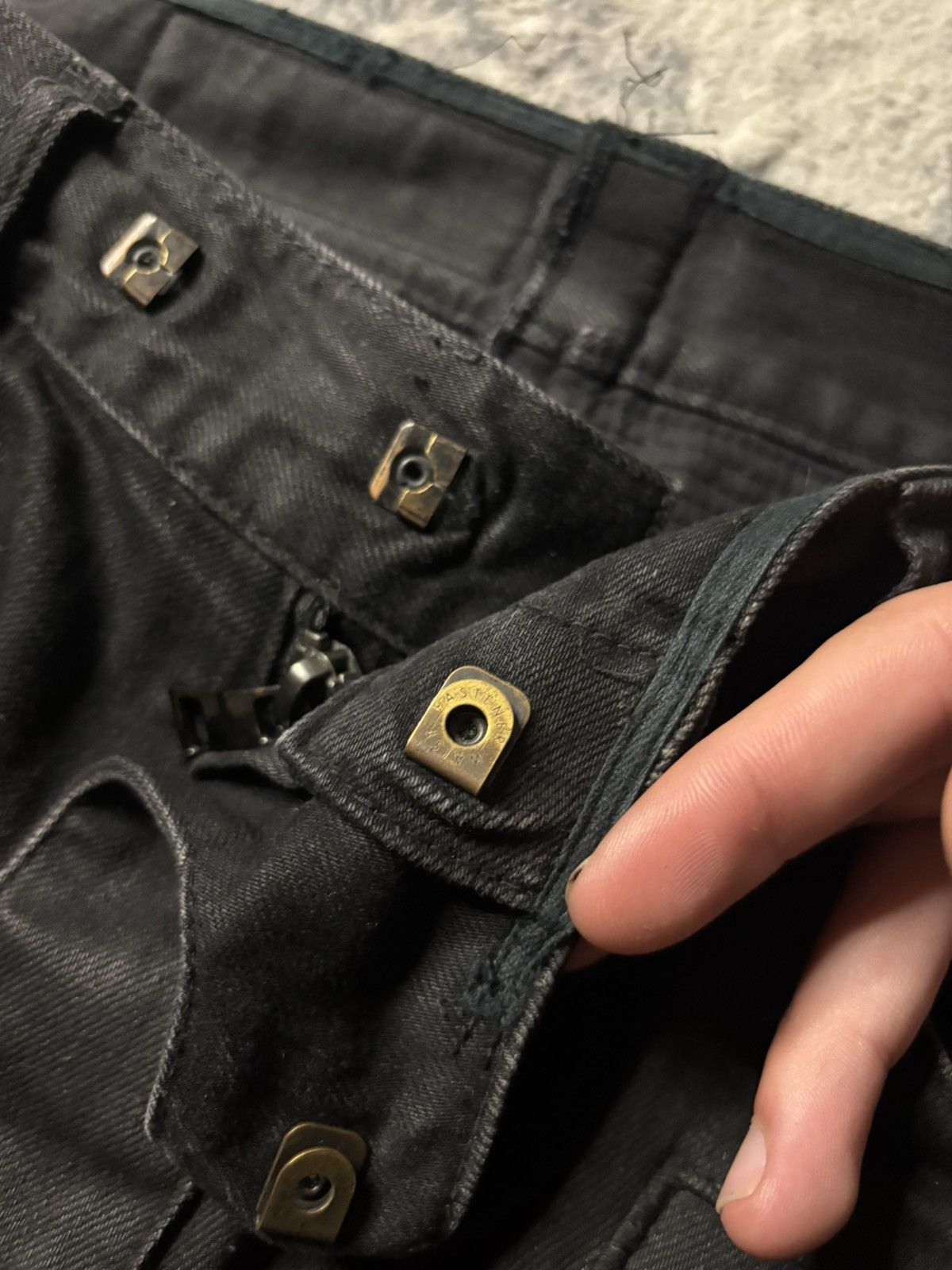 Balmain Balmain SS11 Decarnin Waxed Biker Denim Size US 30 / EU 46 - 9 Thumbnail