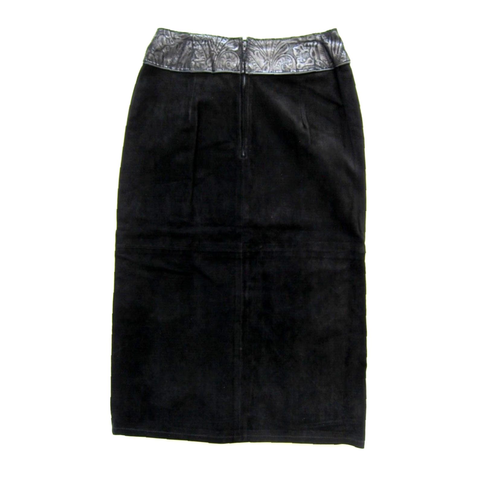 Vintage VINTAGE Frontier Collection Skirt Wrap Women M Black Leather Long Western Wrap Skirt Mens Womens Size 32" / US 10 / IT 46 - 2 Thumbnail