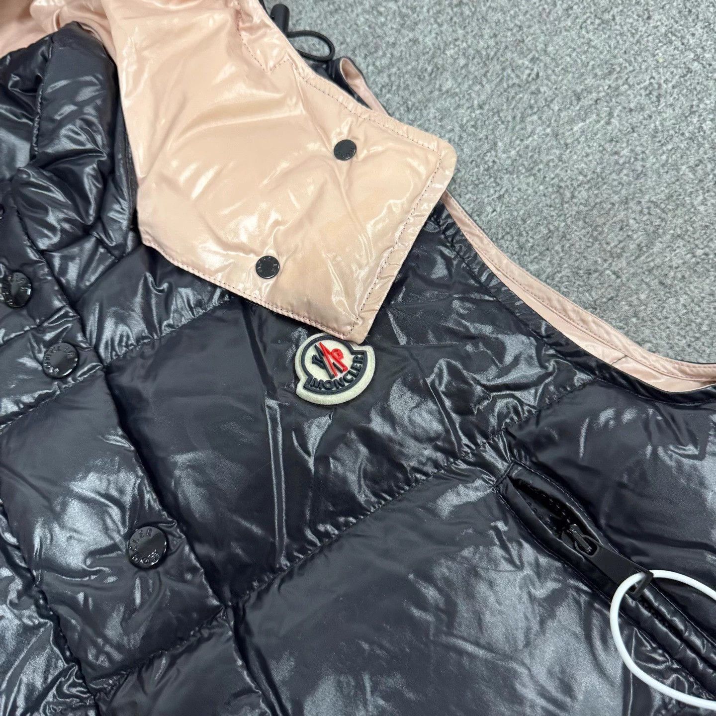 Moncler Moncler Alpiste Gilet Short Vest Black Pink Colorblock 2 Size M / US 6-8 / IT 42-44 - 4 Thumbnail