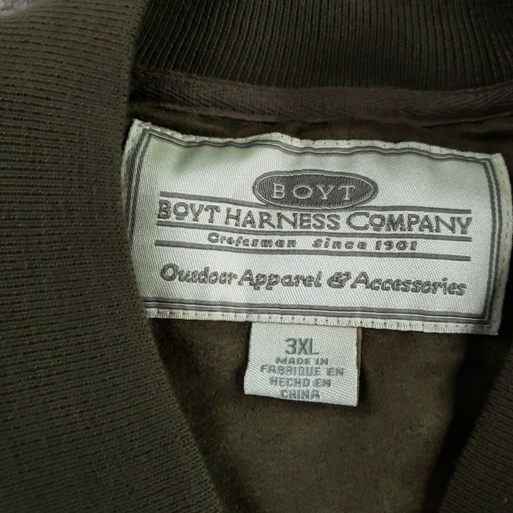 Vintage Boyt Harness Company Vest Mens 3XL Green Fleece Full Zip Shoulder Patch Shooting Size US XXL / EU 58 / 5 - 5 Thumbnail