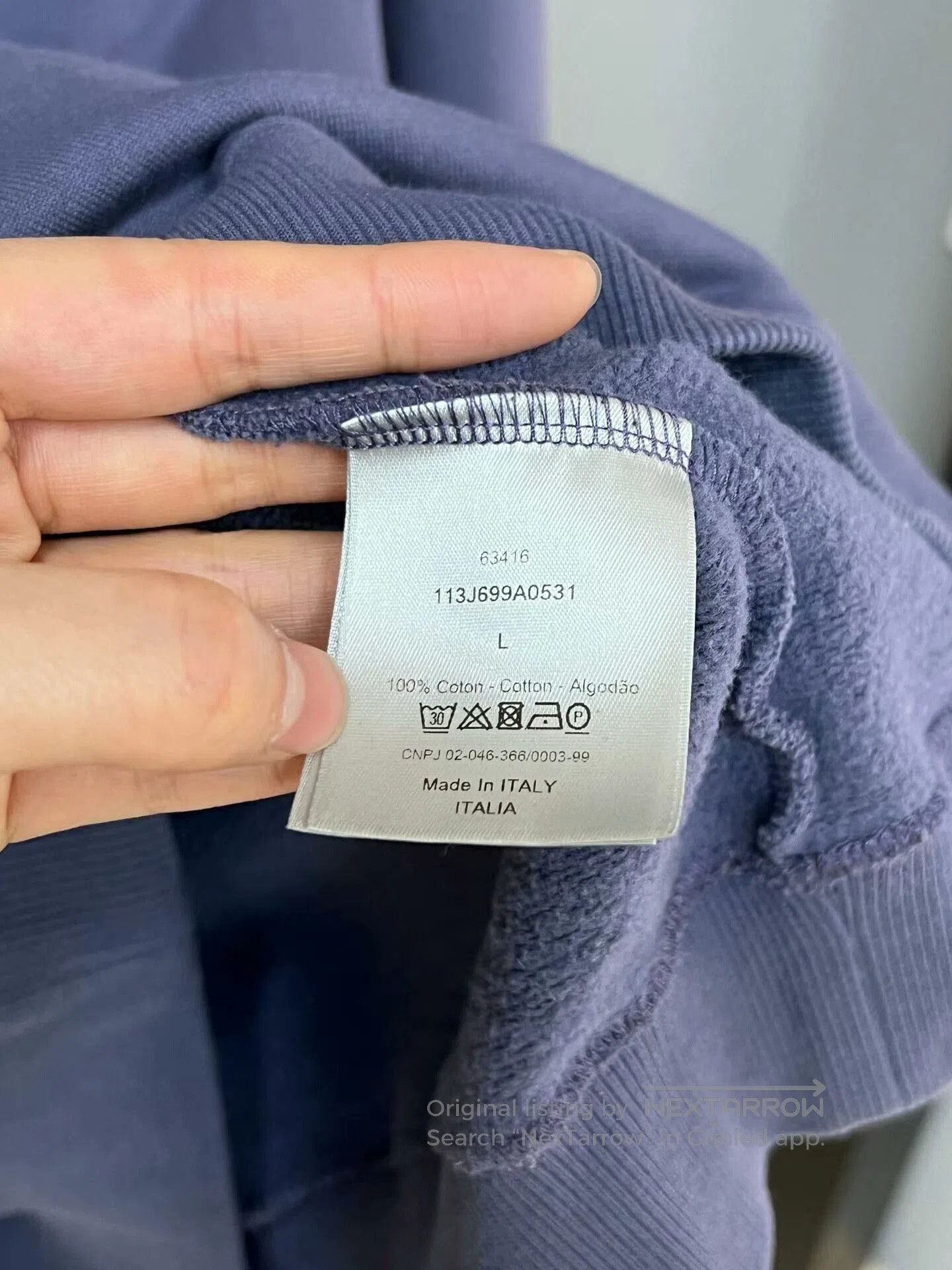 Dior dior cd sweatshirt in stylish purple. Size US L / EU 52-54 / 3 - 3 Thumbnail
