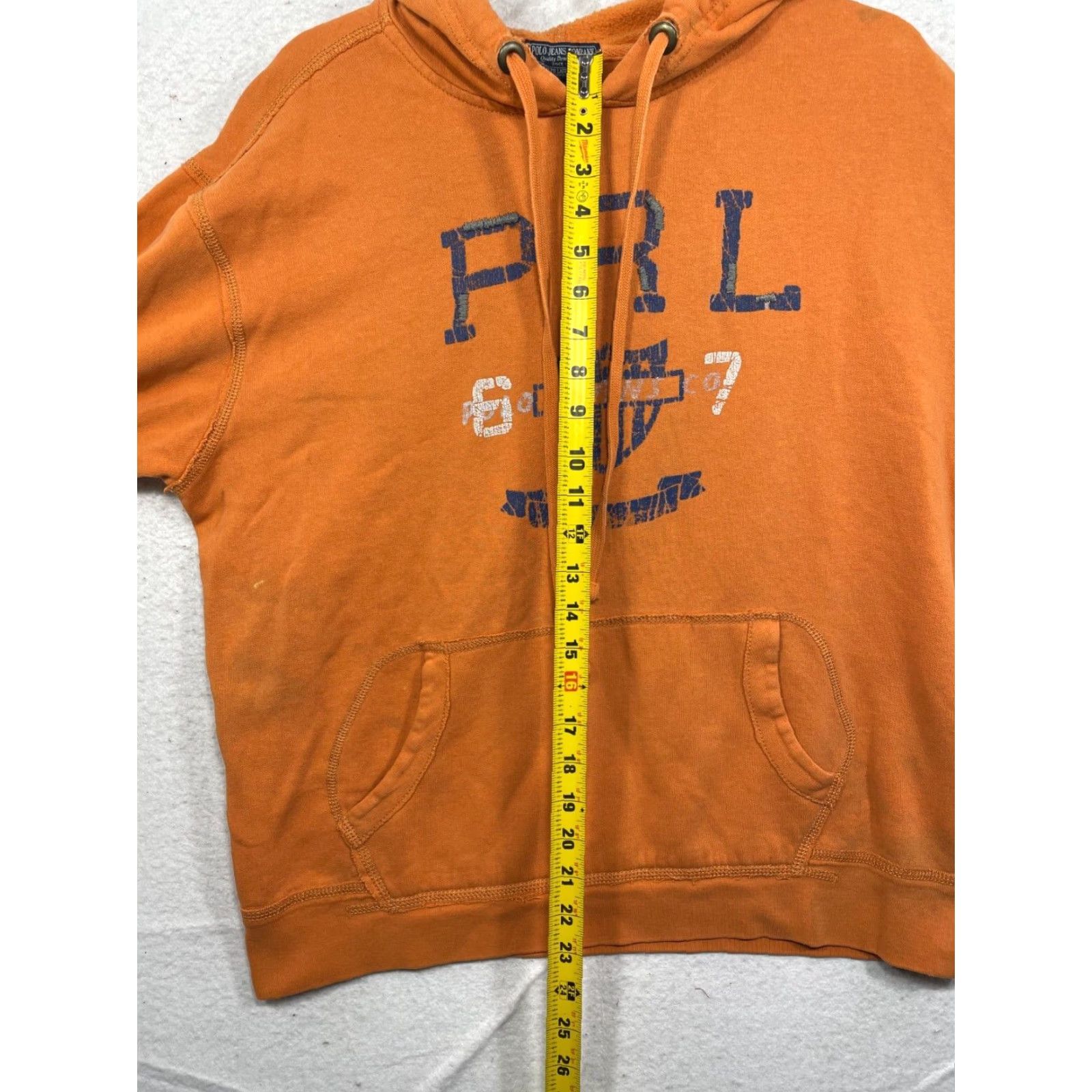 Polo Ralph Lauren Polo Ralph Lauren Hoodie Polo Jeans Co Orange Long Sleeve Vintage Mens Medium Size US M / EU 48-50 / 2 - 6 Thumbnail