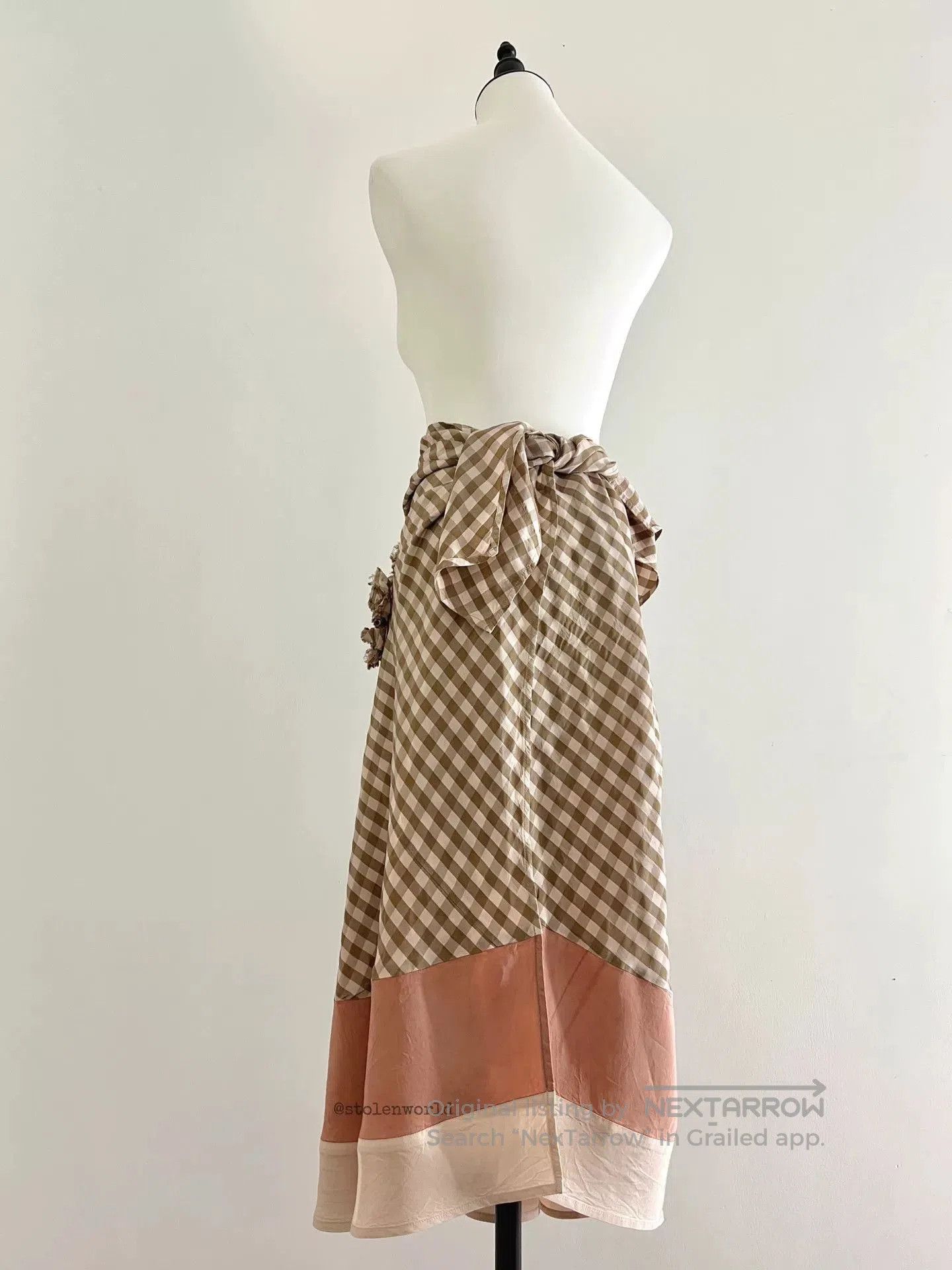 Tricot Comme des Garcons comme des garcons gingham ruffle apron. Size ONE SIZE - 4 Thumbnail