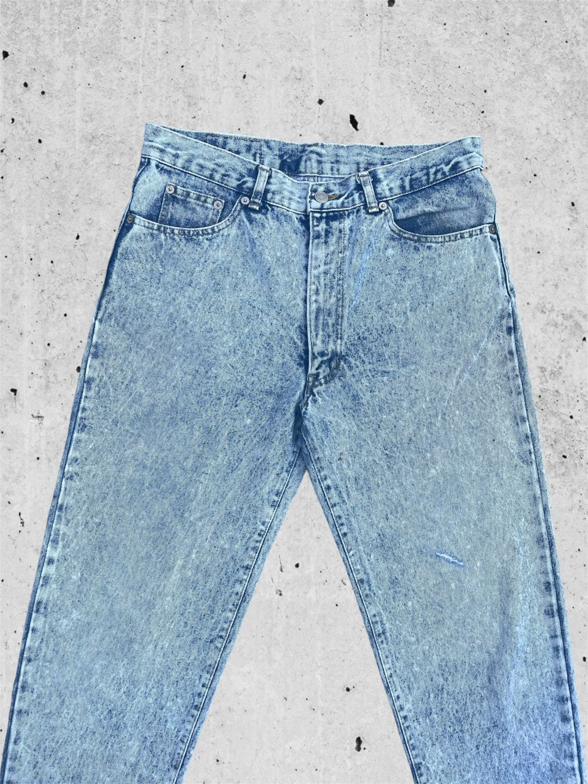 Japanese Brand × Jean 🔥 Coast Light Blue Rusty Distressed Denim W32🔥 Size 32" / US 10 / IT 46 - 4 Thumbnail