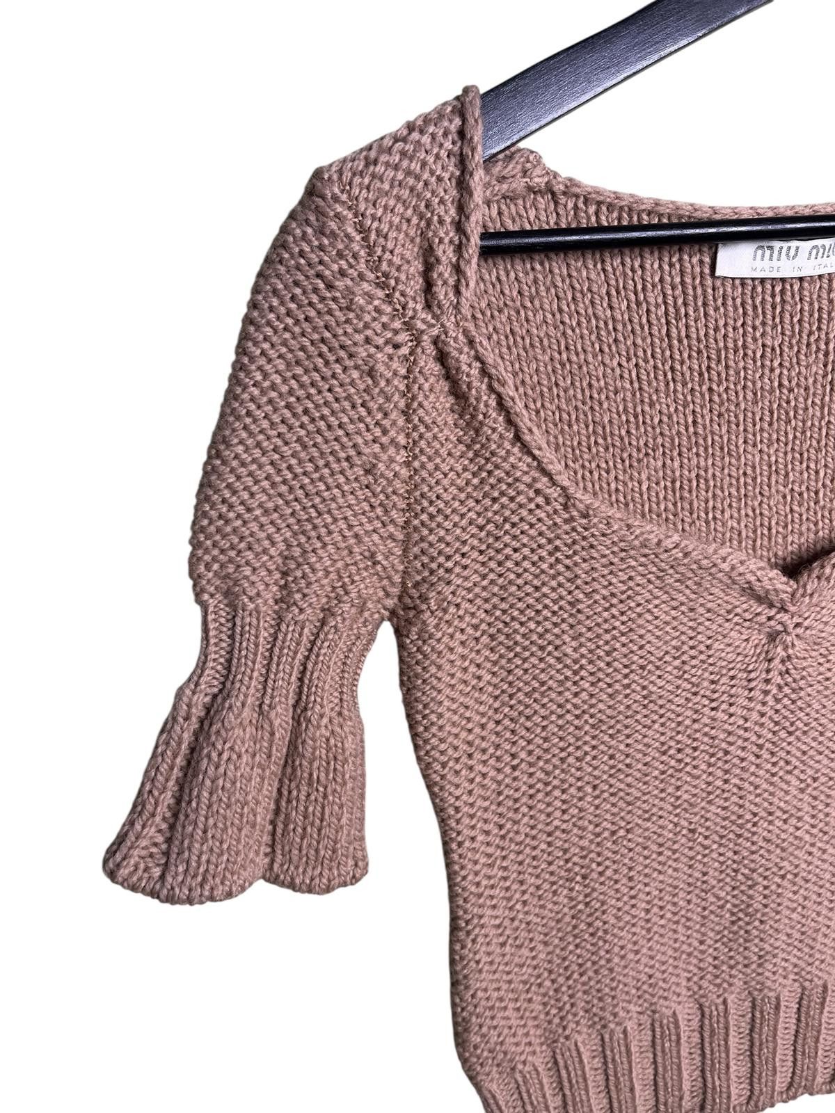 Miu Miu Miu Miu FW2000 Runway Look 7 Wool Knit Top IT42 Size M / US 6-8 / IT 42-44 - 5 Thumbnail