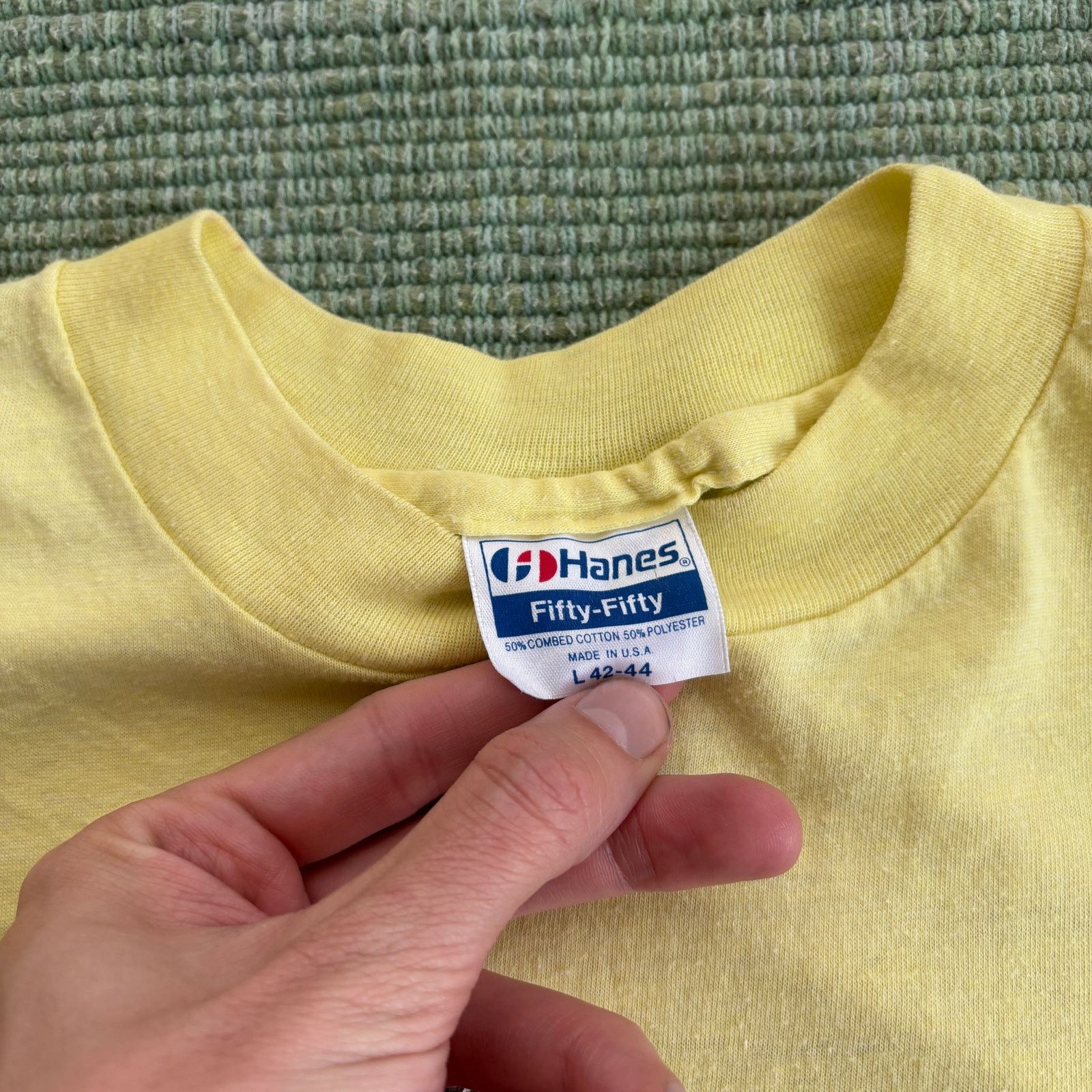 Vintage Vintage 1980s "Cookie Safari" Animal Tee Shirt Yellow Sz M/L Size US M / EU 48-50 / 2 - 4 Thumbnail