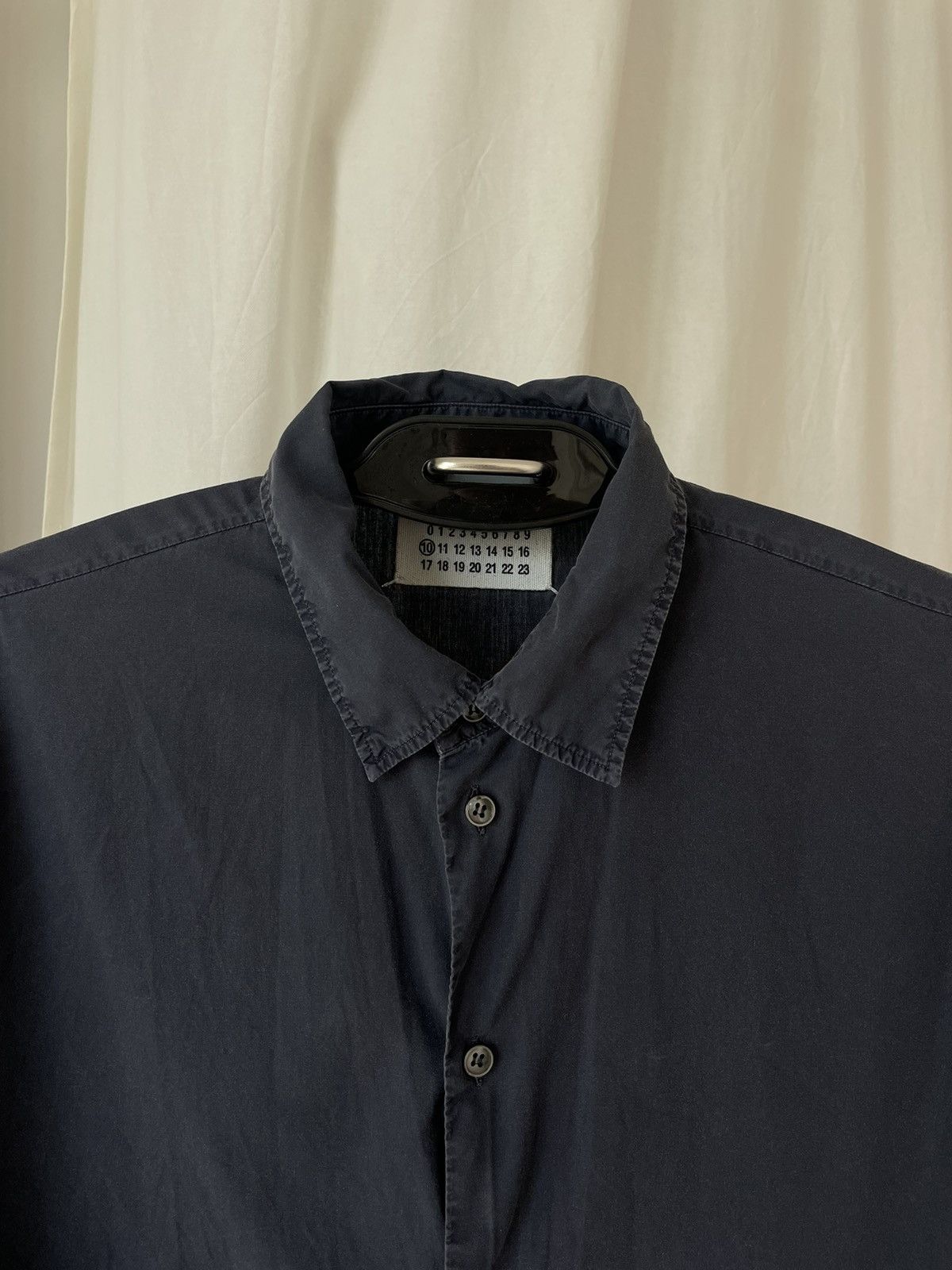 Martin Margiela Vintage Navy Blue Cotton Shirt 50 Size