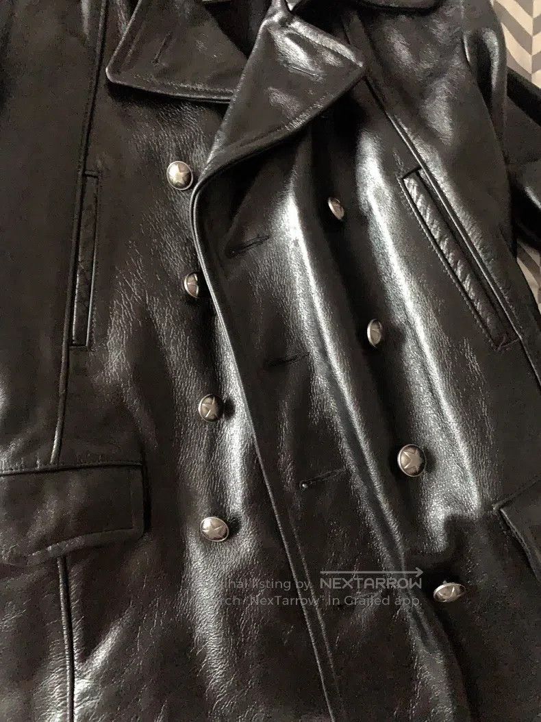 Schott Schott Classic navy slim-fitting double-breasted cowhide r Size US M / EU 48-50 / 2 - 6 Thumbnail