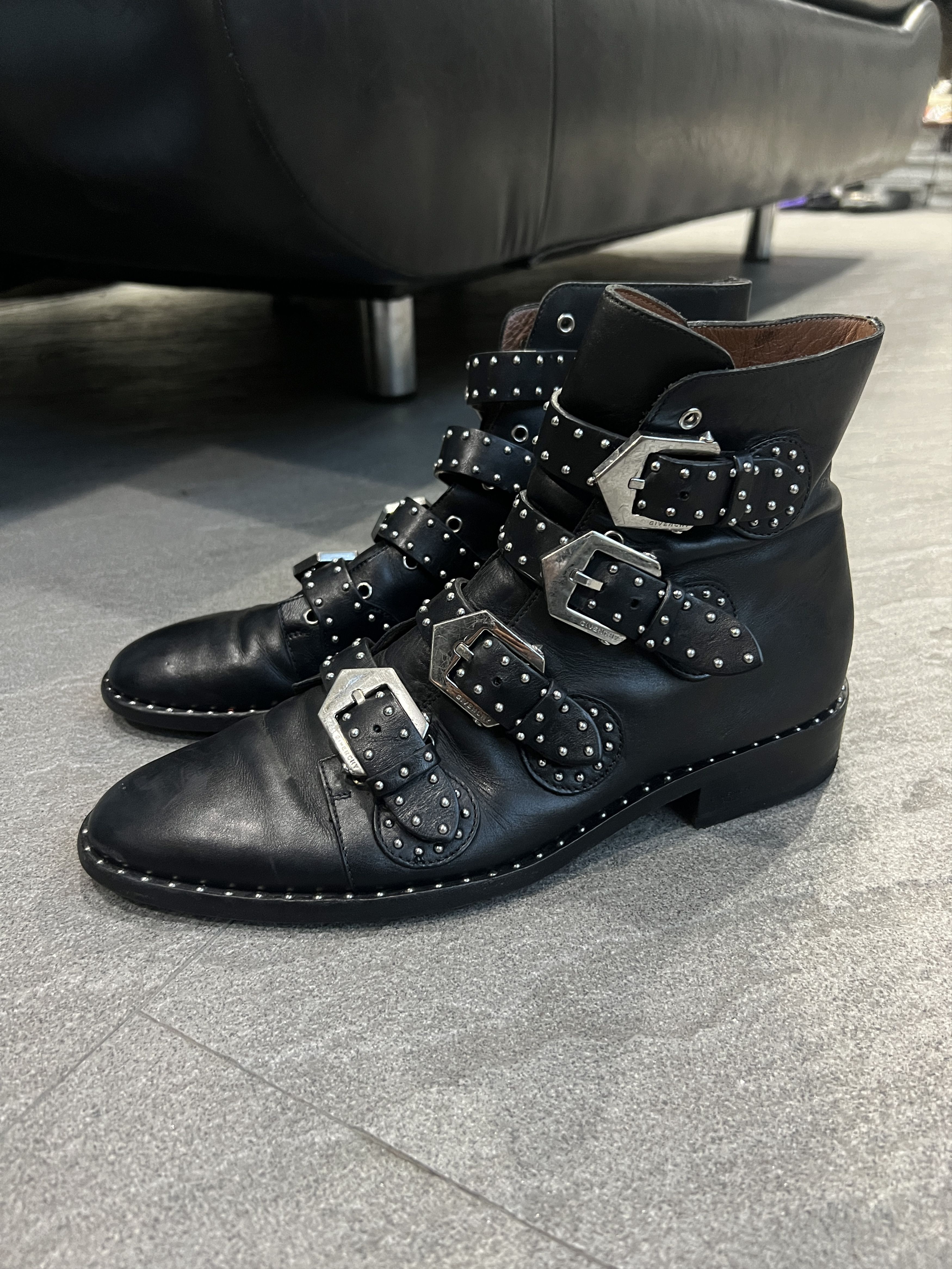 Givenchy Givenchy Studded Multi Buckle Harness Boots 41 Size US 8 / EU 41 - 1 Thumbnail