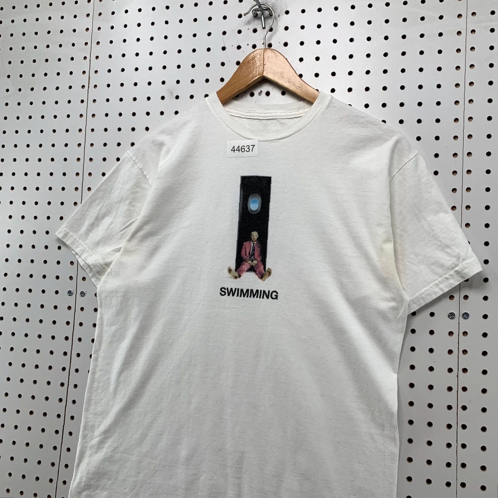 Vintage Mac Miller Swimming Shirt Mens Medium White Hip Hop Rap Tee 2018 Promo Size US M / EU 48-50 / 2 - 3 Thumbnail