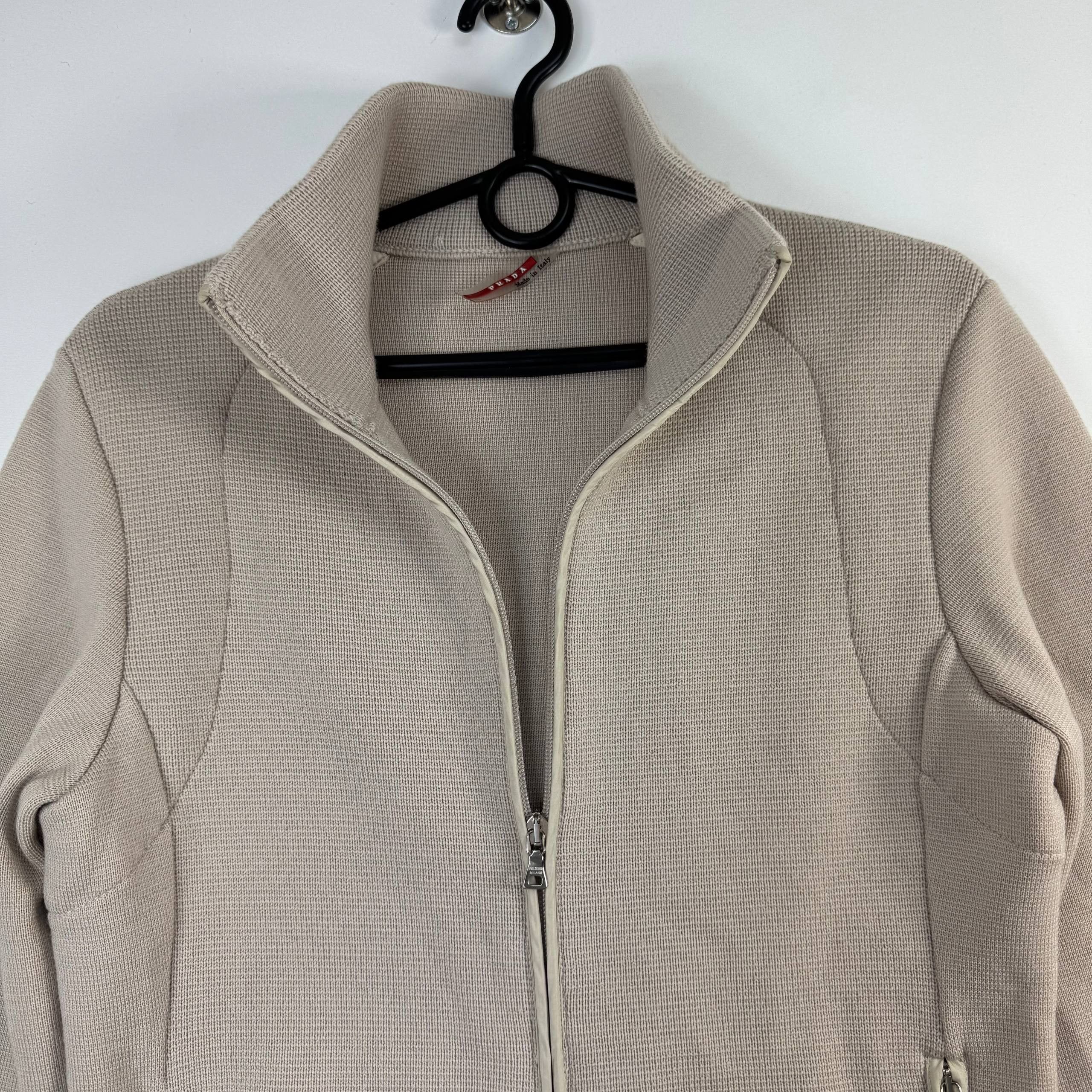 Prada Prada Sport Zip Jacket Beige Womens Size S Size S / US 4 / IT 40 - 3 Thumbnail