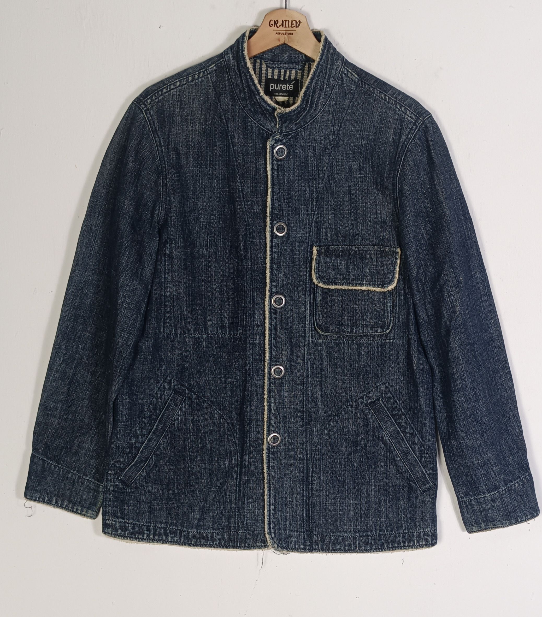 Japanese Brand × Vintage Purete Equipment Houston Denim Jacket Size US M / EU 48-50 / 2 - 1 Thumbnail